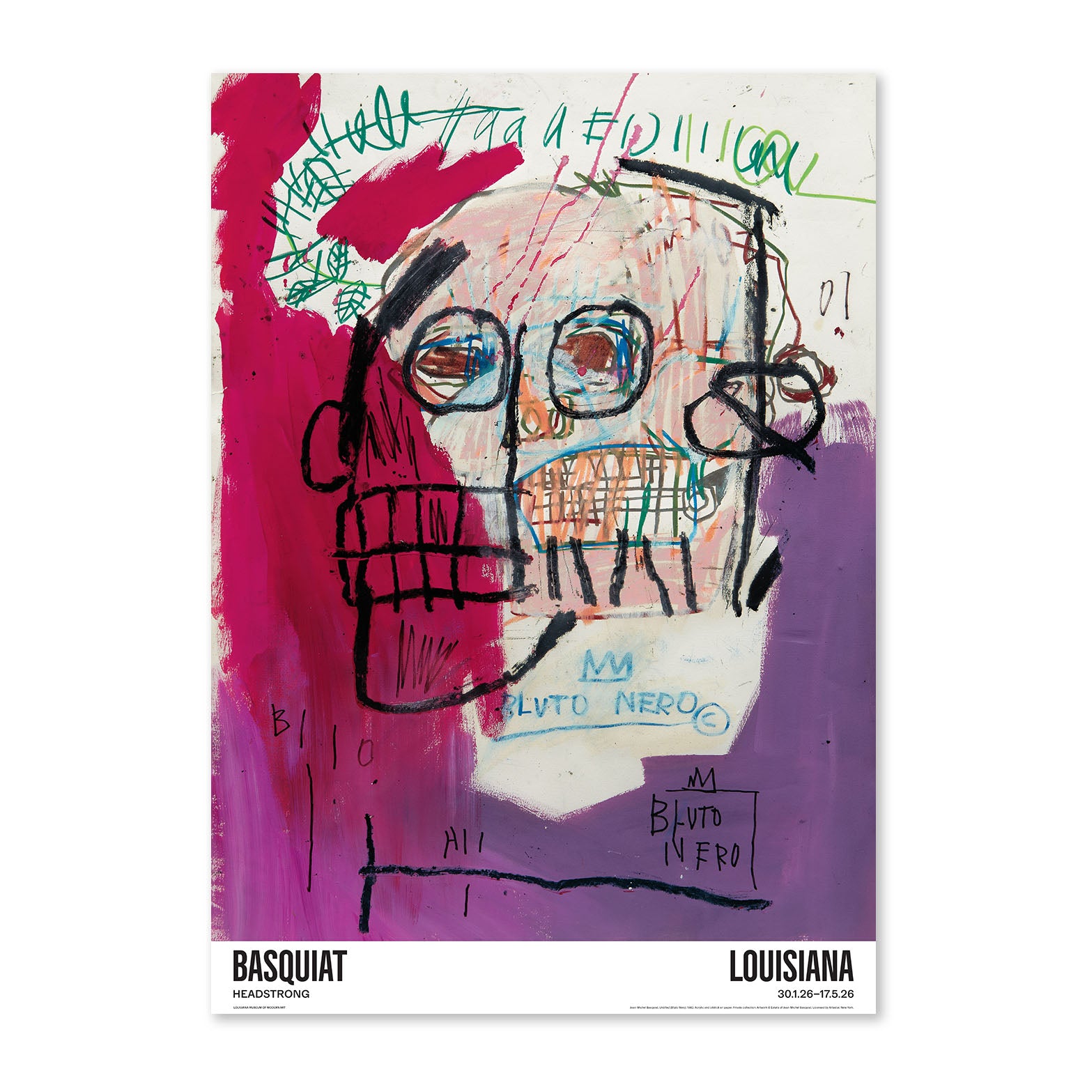 Jean-Michel Basquiat – Untitled (Bluto Nero) 1982