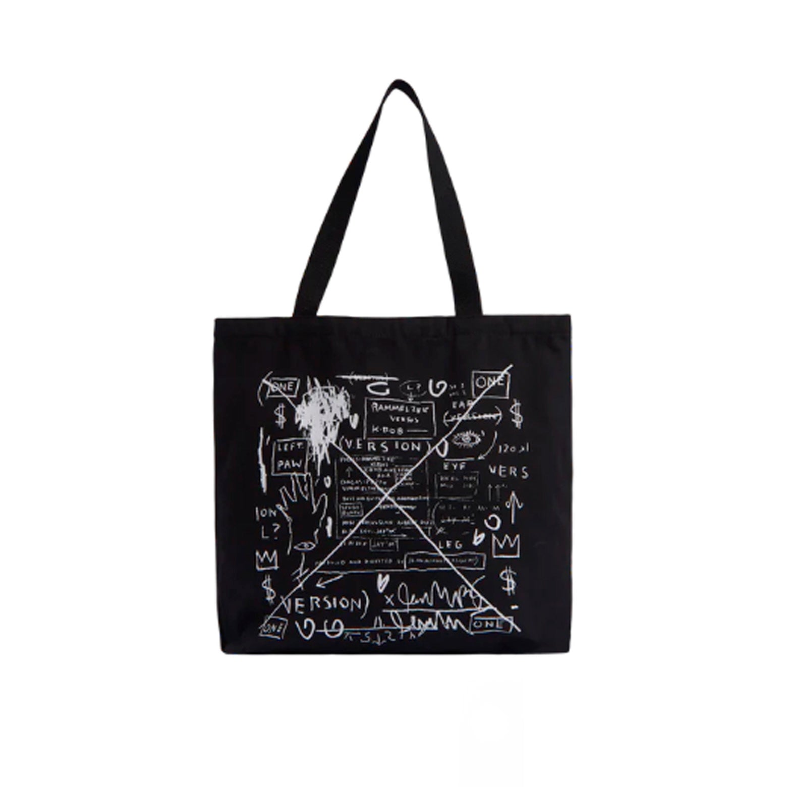 Basquiat Beat Bop Canvas Tote