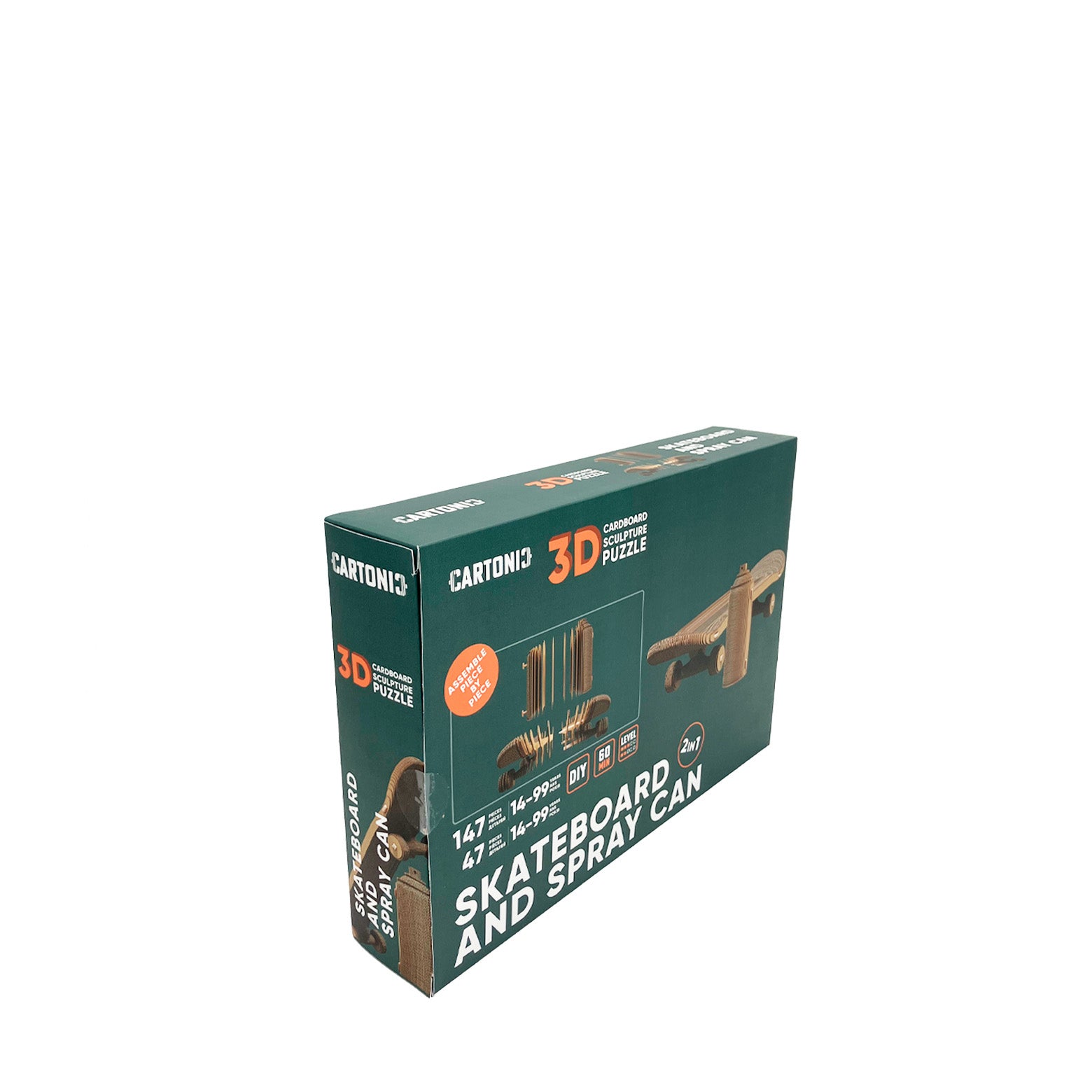 3D puzzle - Skateboard & Spraycan