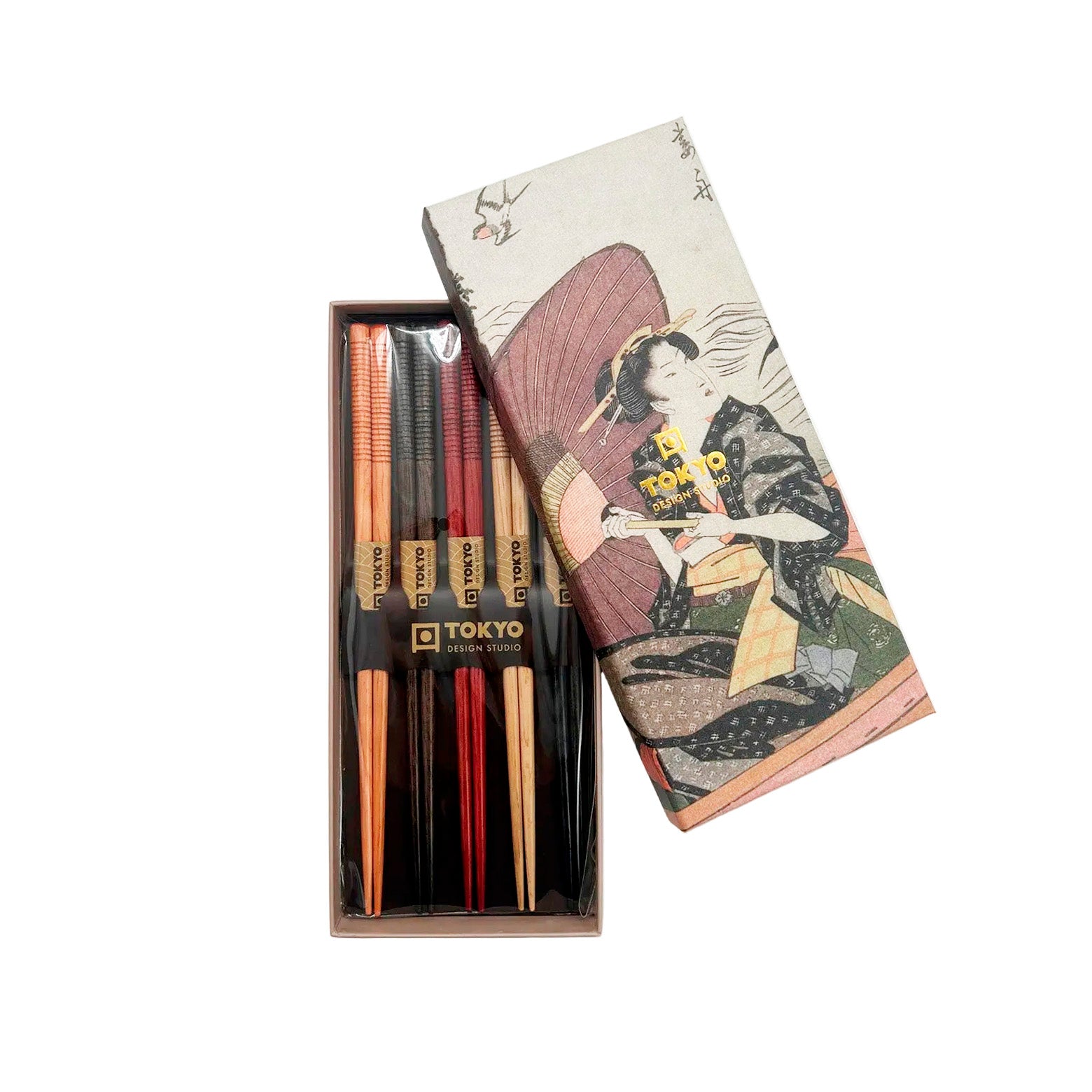 Chopstick gift set 5 Rings