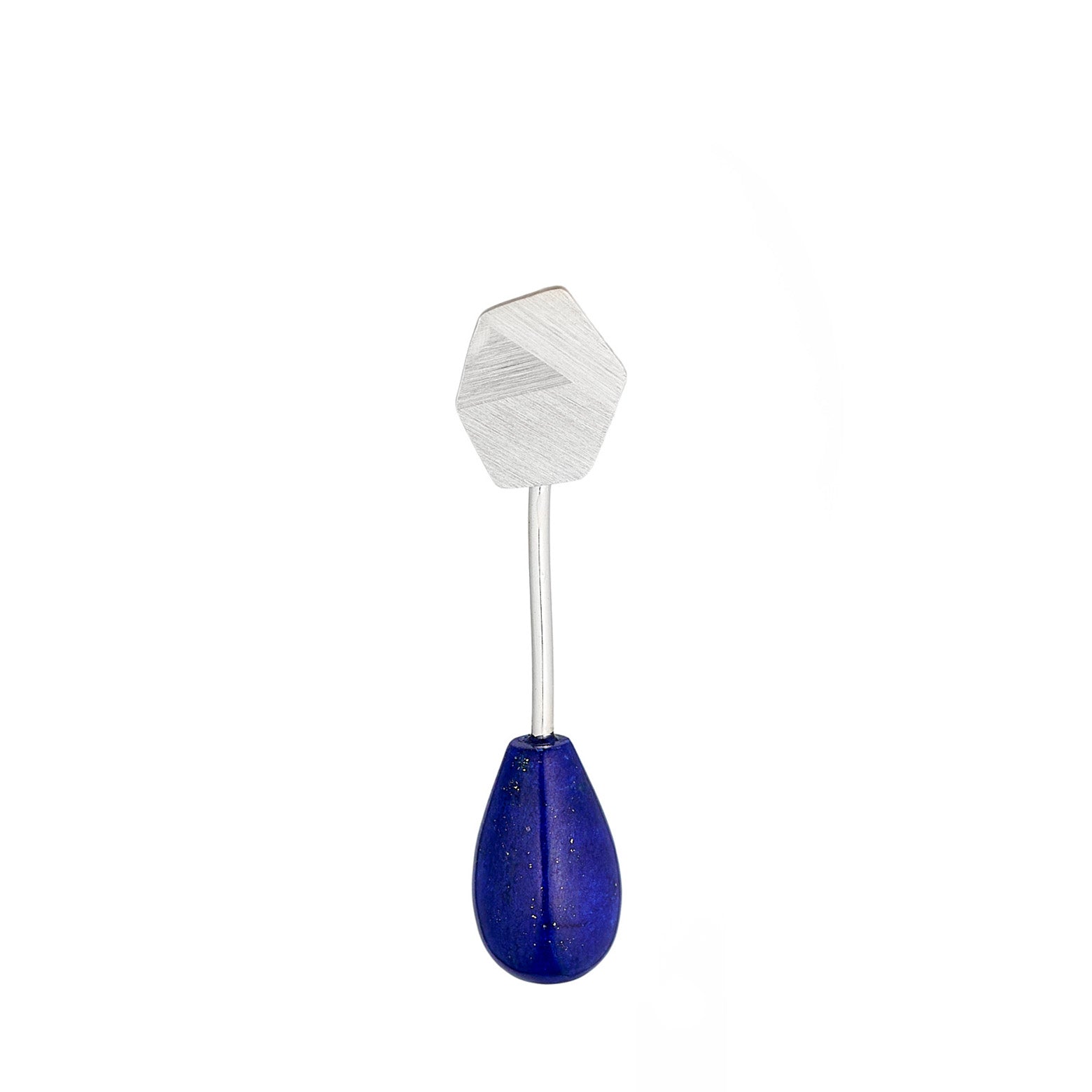 Earring with stone sterling silver – Flake