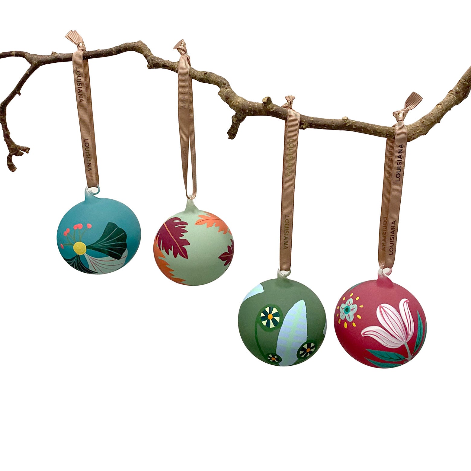 Julekugle i glas inspireret af parken