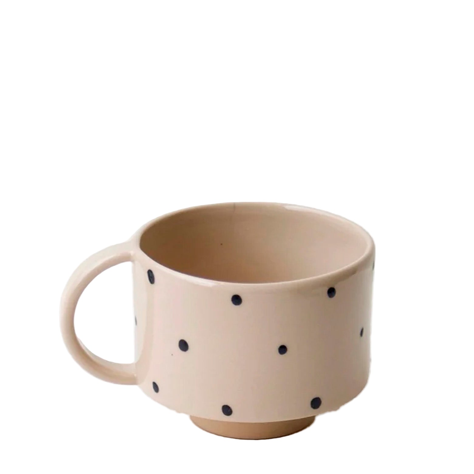 Cup w/handle - light blue