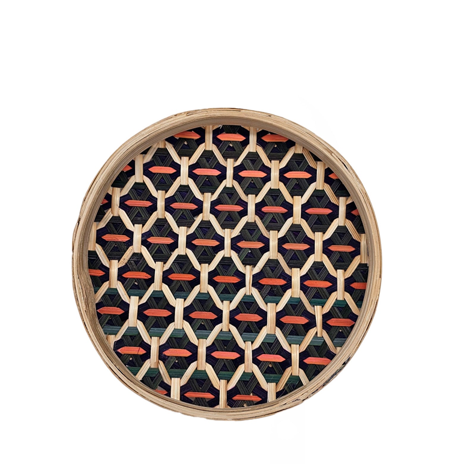 Round Basket with star pattern Ø20