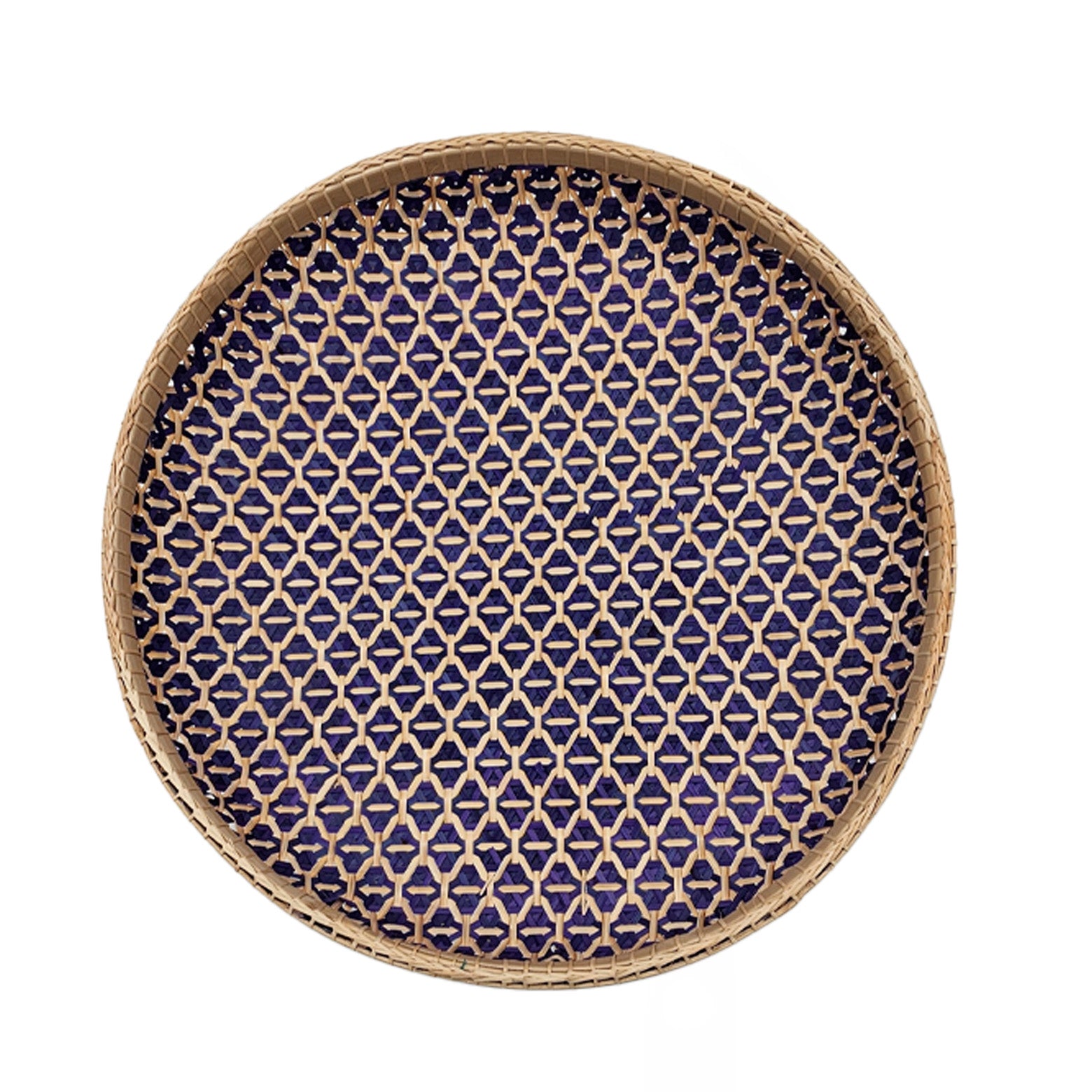 Round basket with star pattern Ø40