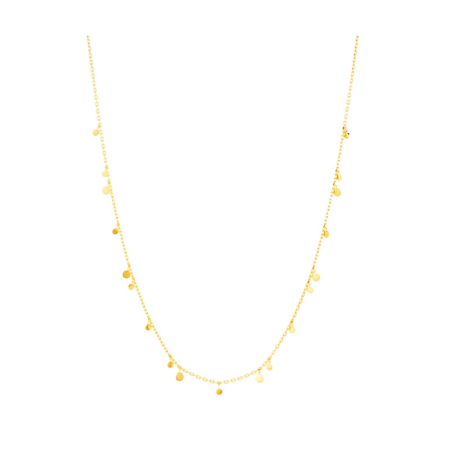 Glow necklace - gold-plated
