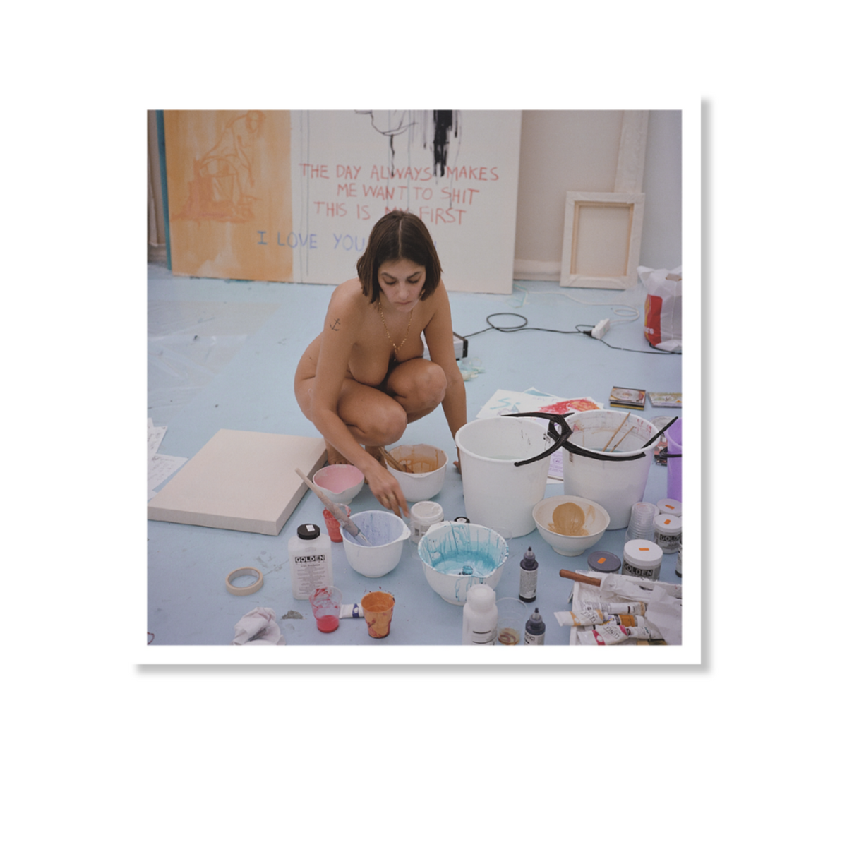 Postcard - Tracey Emin – Naked photos Life model goes Mad I