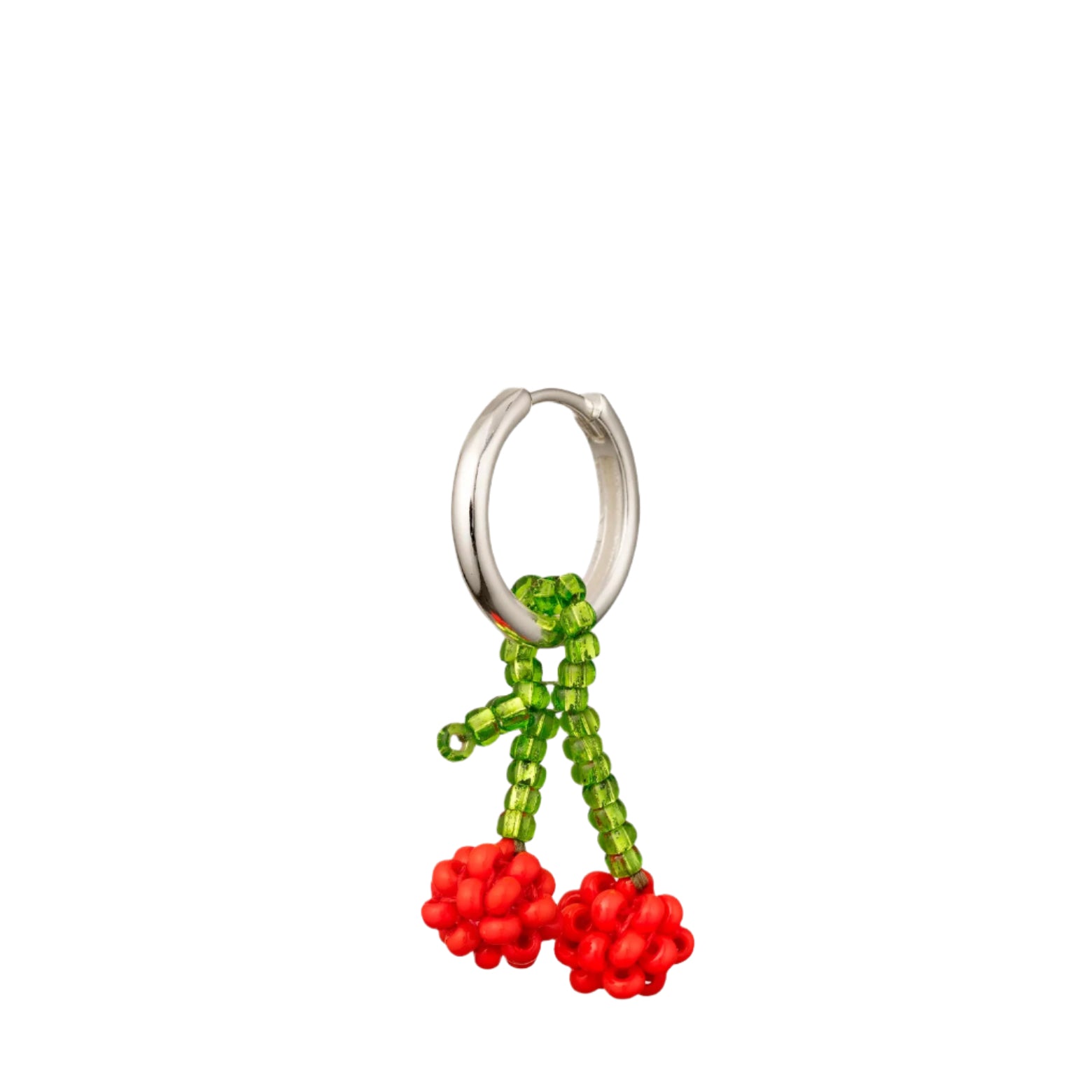 Earring – Beaded Mini Earring Hinge Hoop