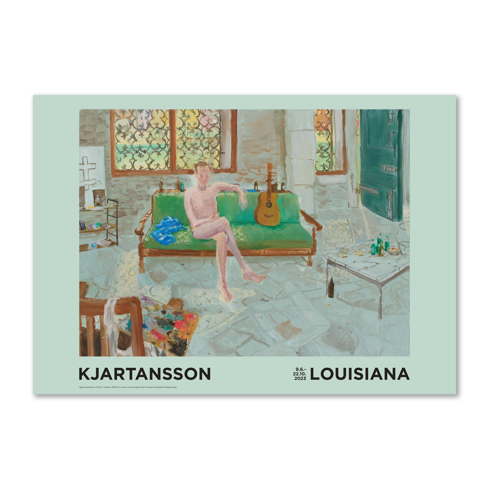 Ragnar Kjartansson – The End (mand på grøn sofa) (2009)