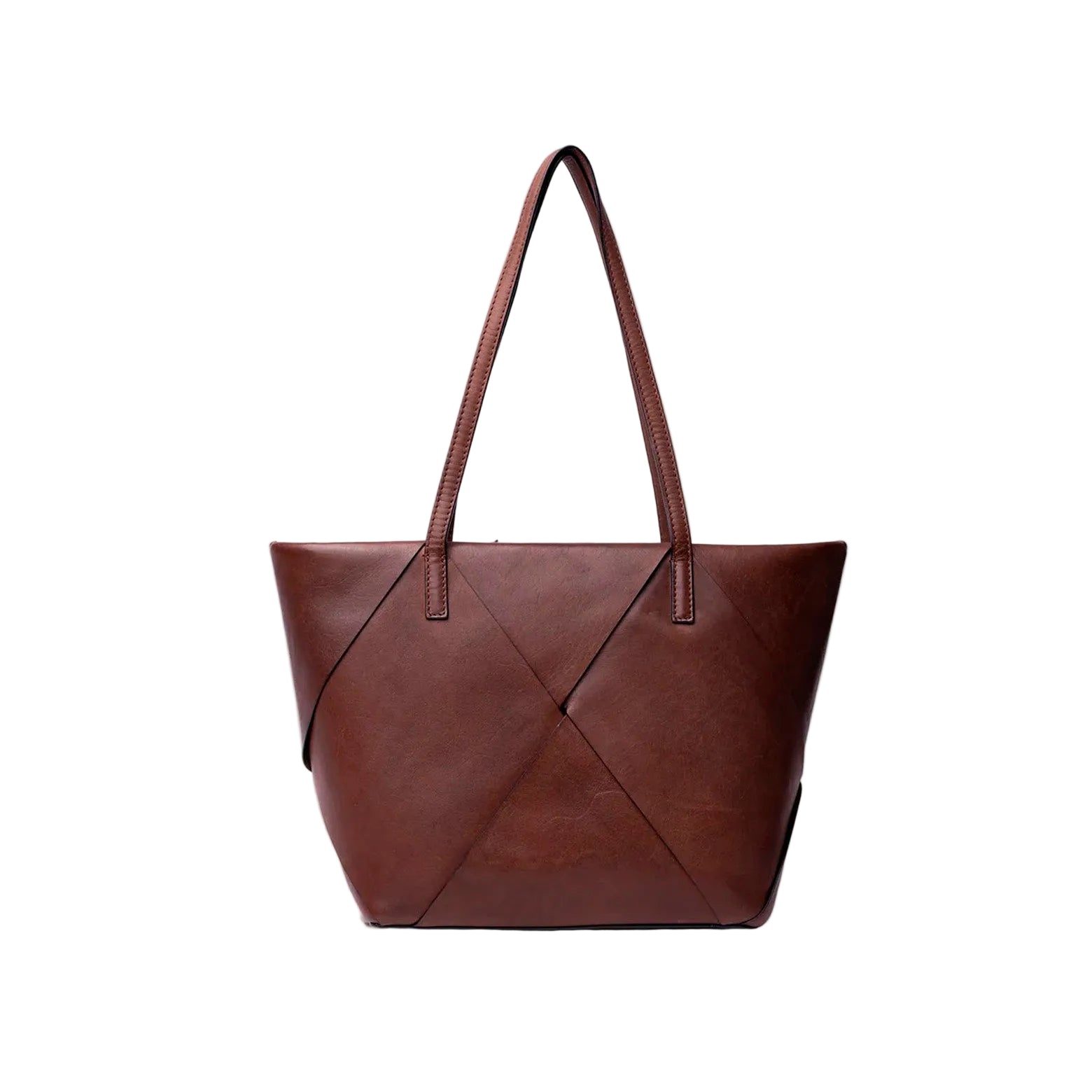 Skuldertaske i læder i farven brown fra Re:Designed.