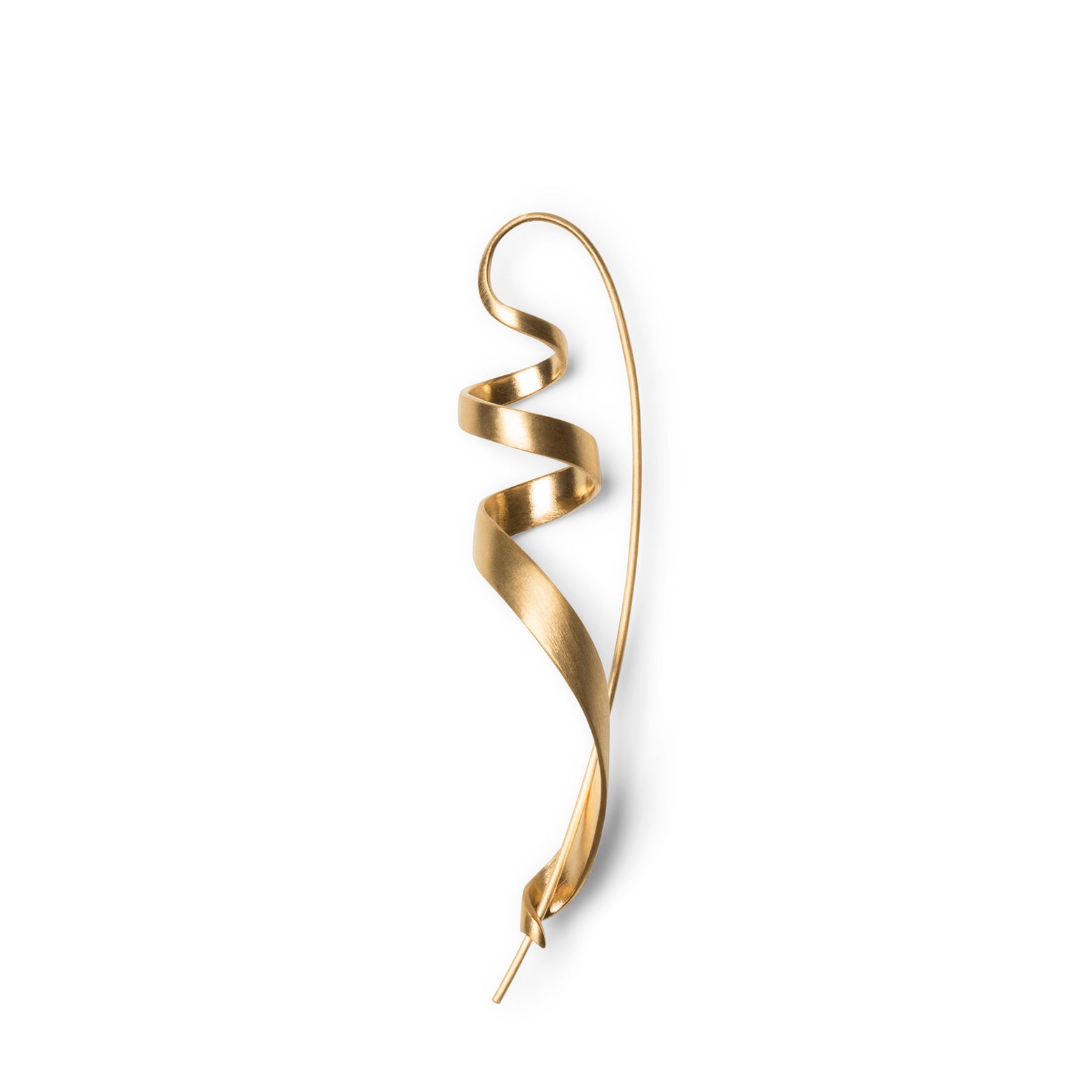 Ringlet earring – gold plated