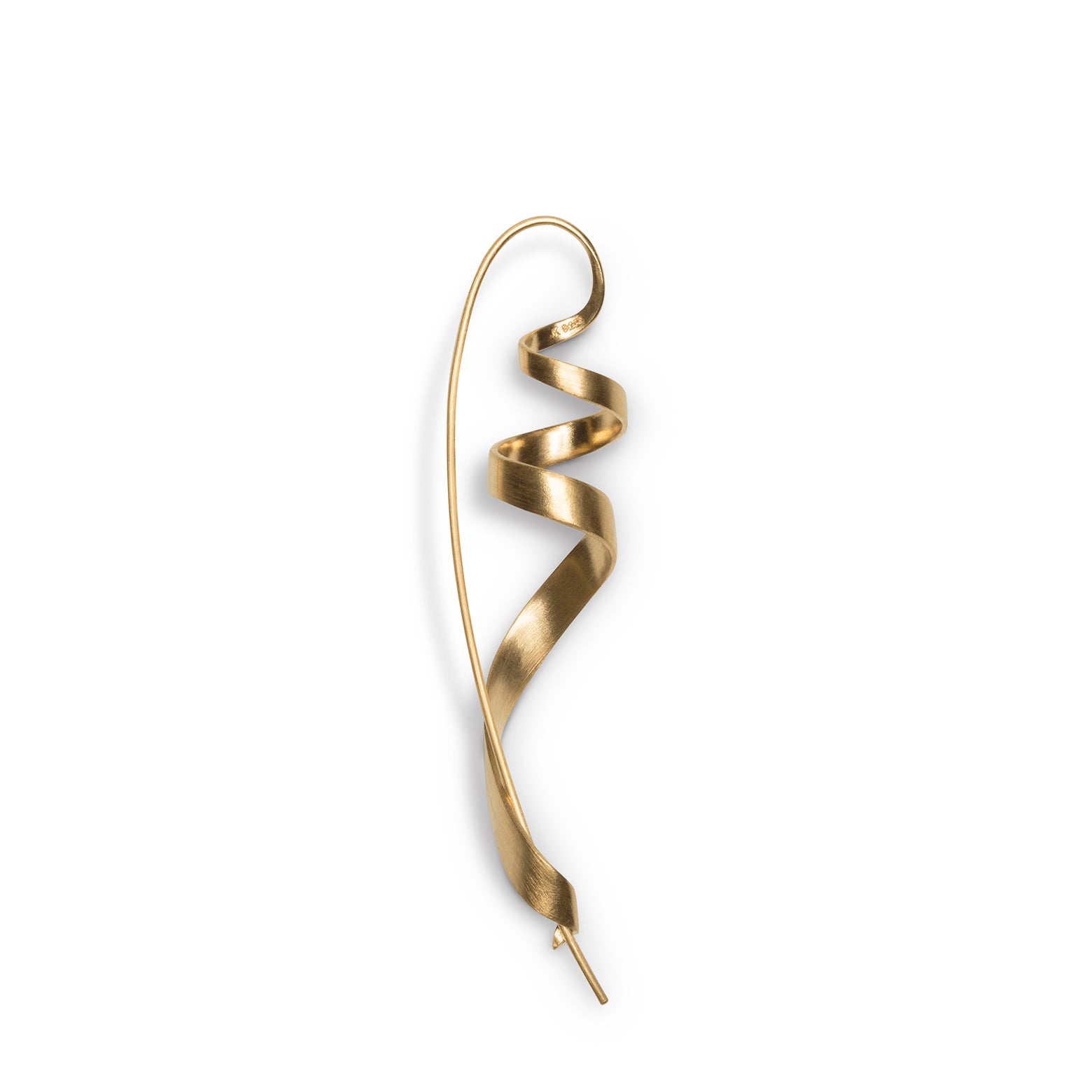 Ringlet earring – gold plated