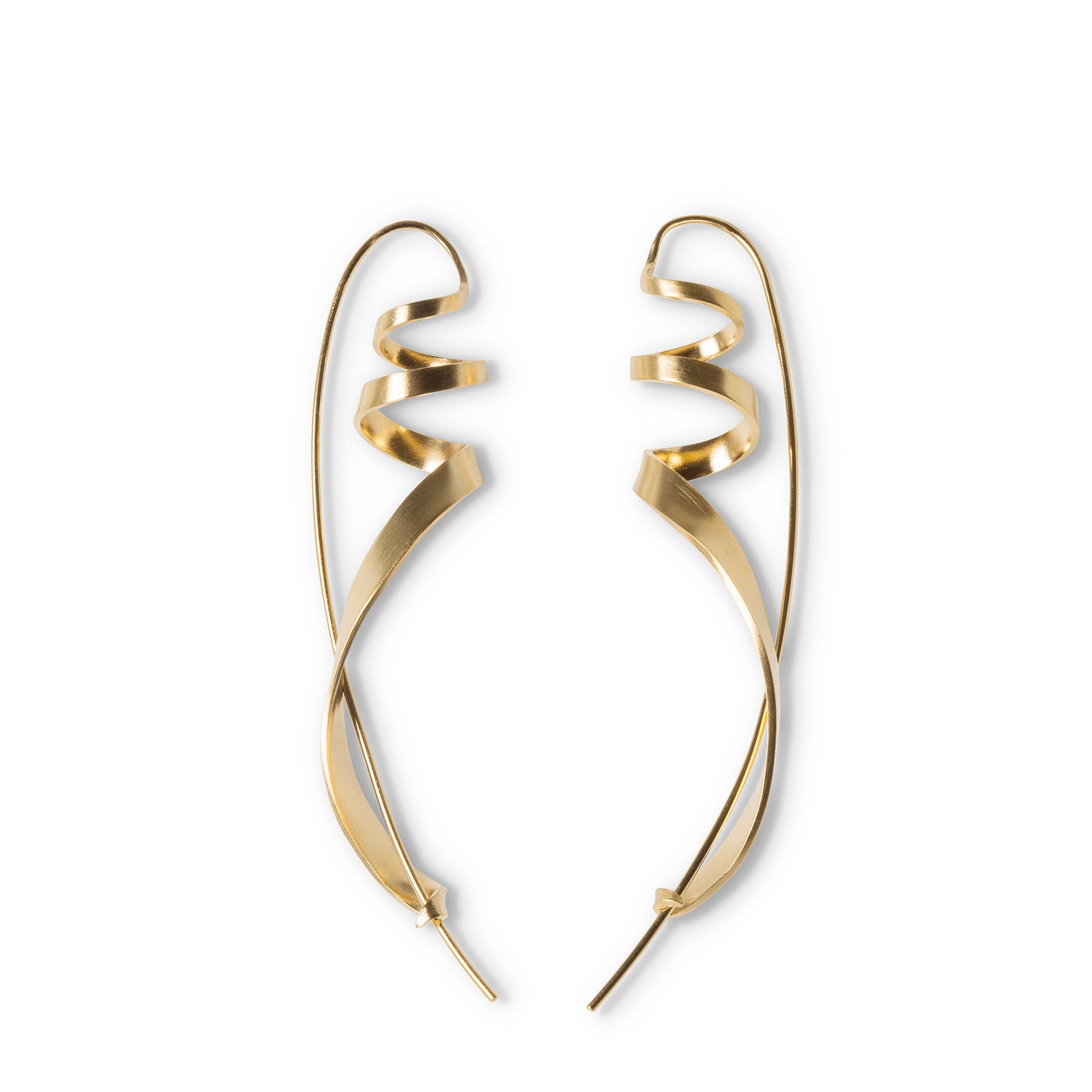 Ringlet earring – gold plated