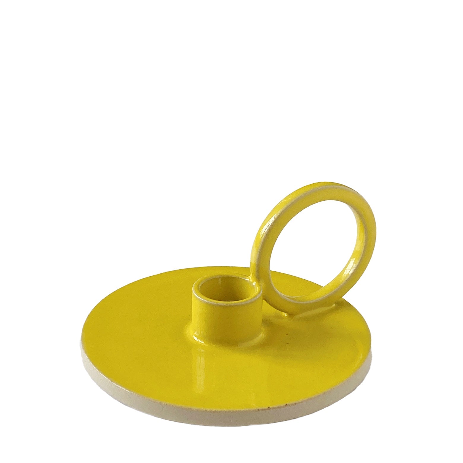 Ro candle holder – yellow