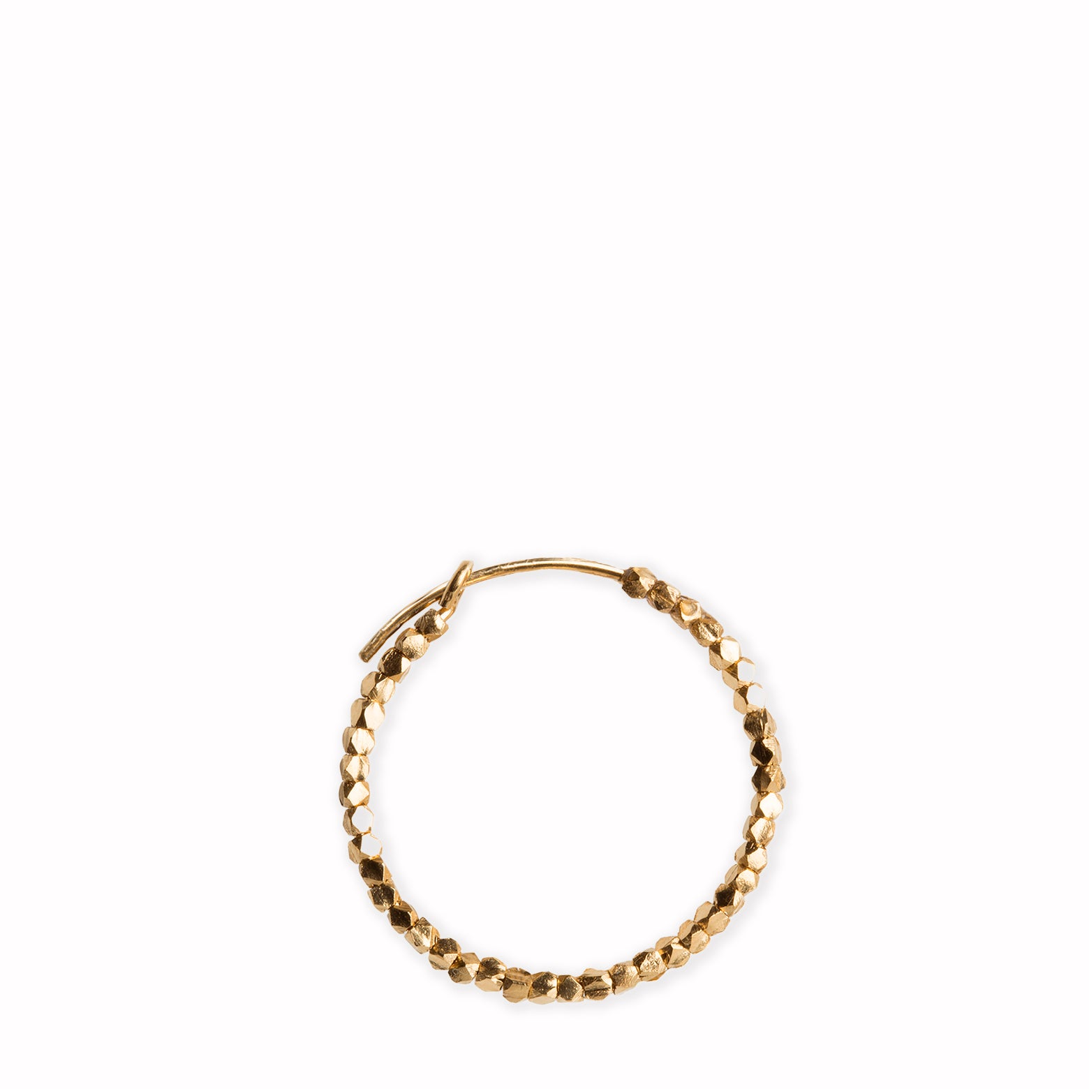 Small Bead Creole ørering – forgyldt