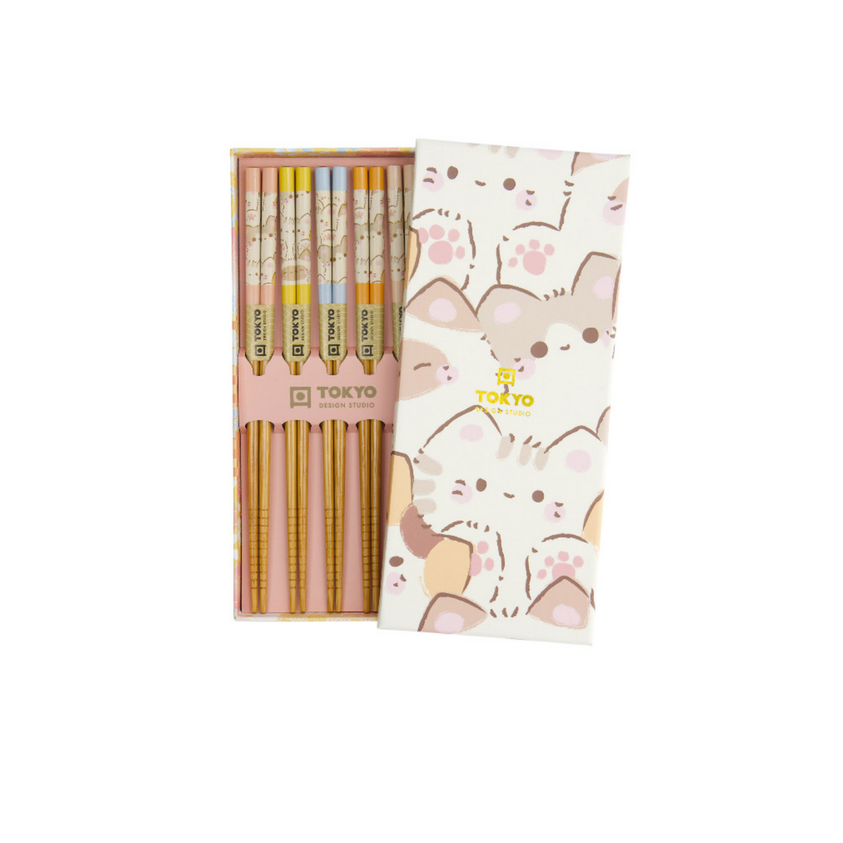 Kawaii Chopstick Rest Giftset - 5 stk.