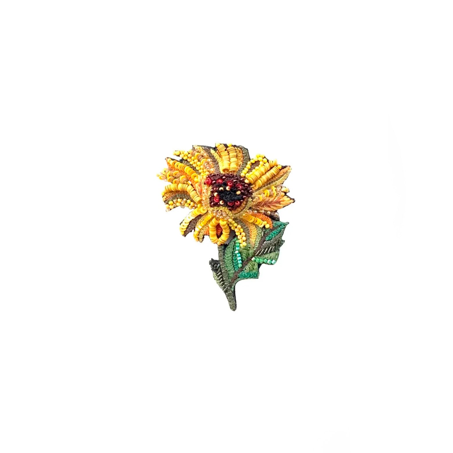 Brooch – Sunny Sunflower