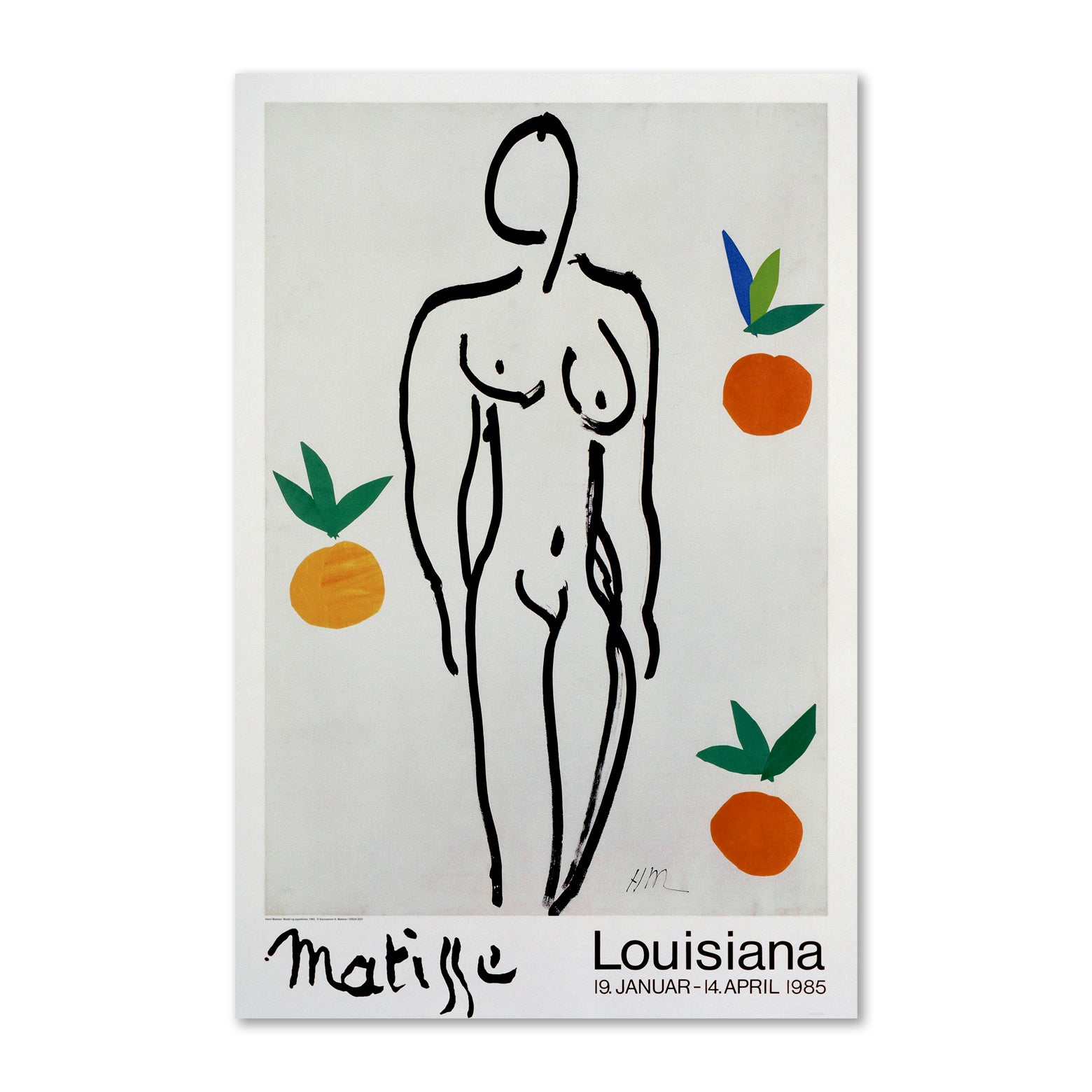 Matisse – Model og appelsiner – plakat Louisiana Design Butik
