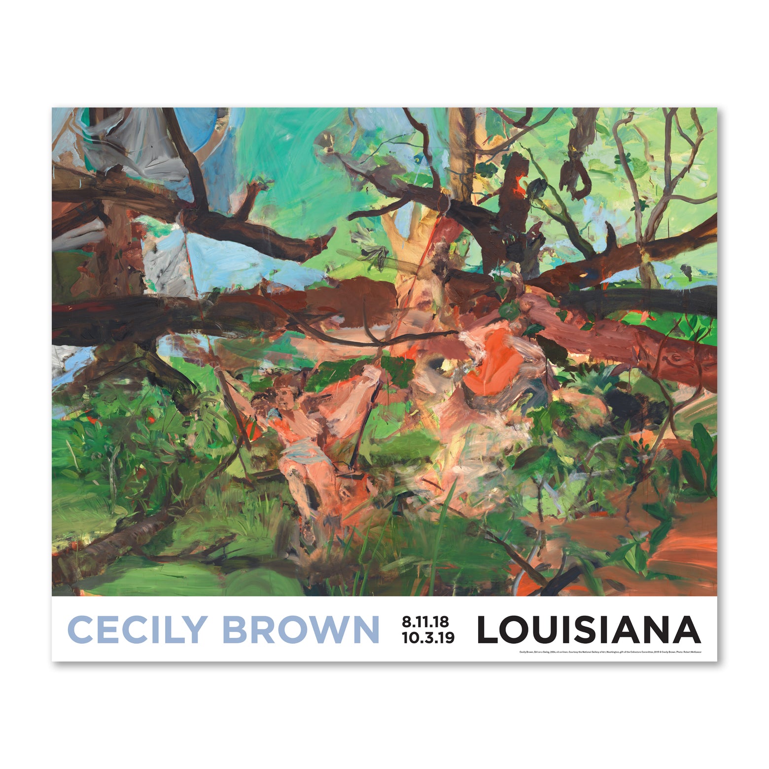 finger indlogering Lure Louisiana plakat - Cecily Brown - Girl on a Swing – Louisiana Design Butik