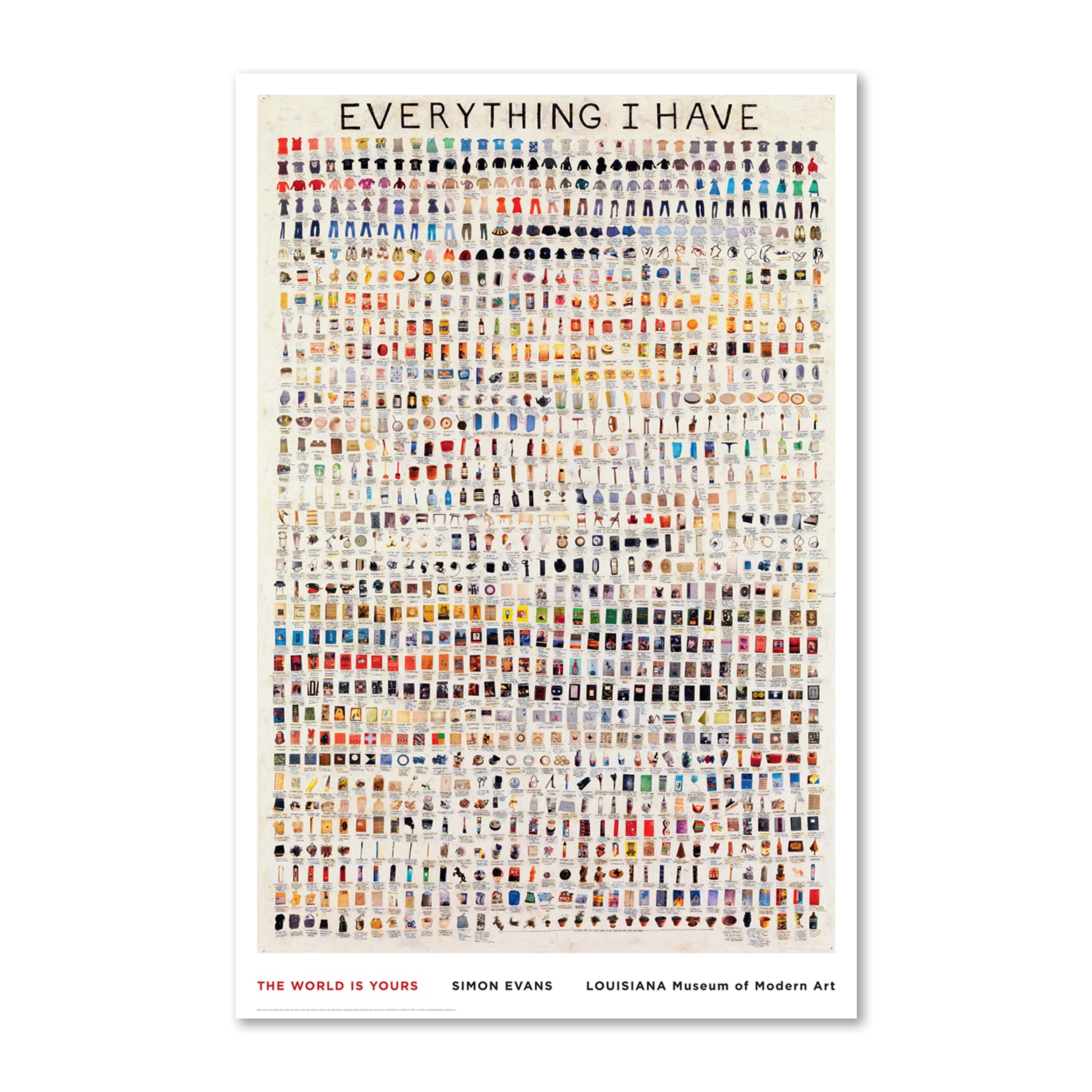 isolation repertoire terrorisme Simon Evans - Everything I have - Louisiana plakat – Louisiana Design Butik