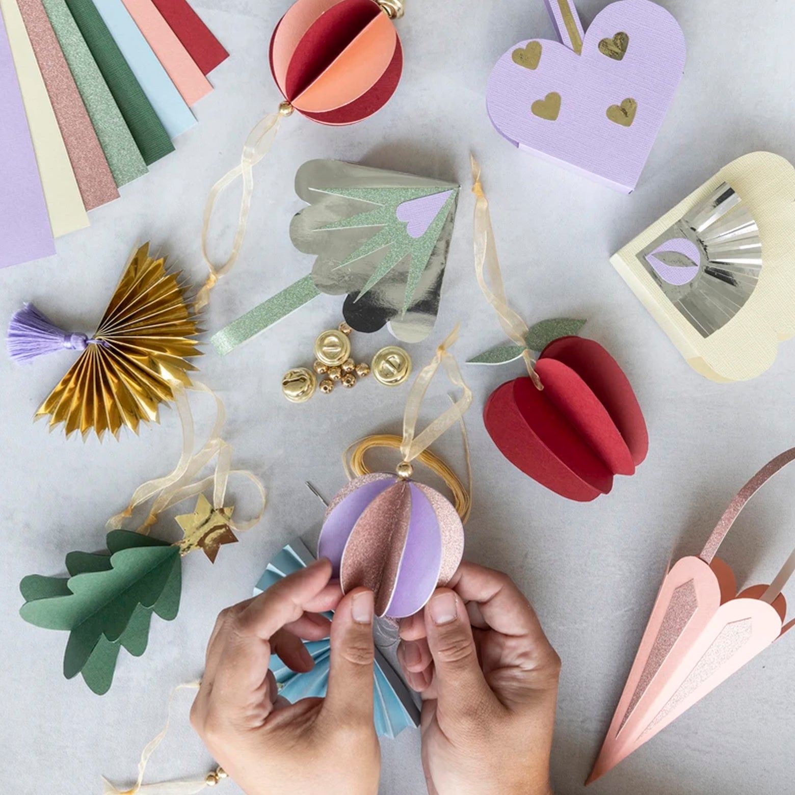 DIY papir juleklip kit