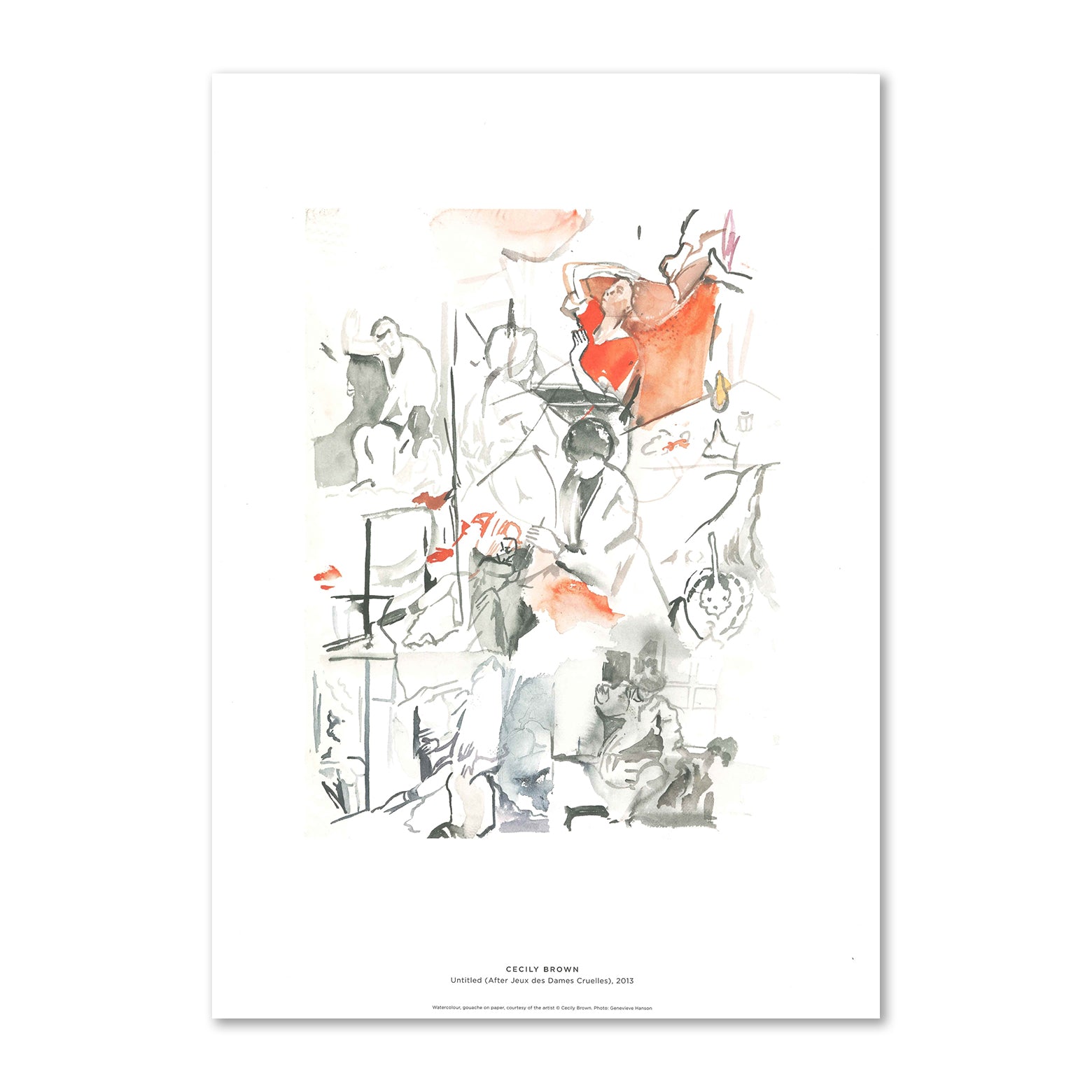 Cecily Brown – Untitled (After Jeux des Dames Cruelles) – Louisiana Plakat – Louisiana Design Butik