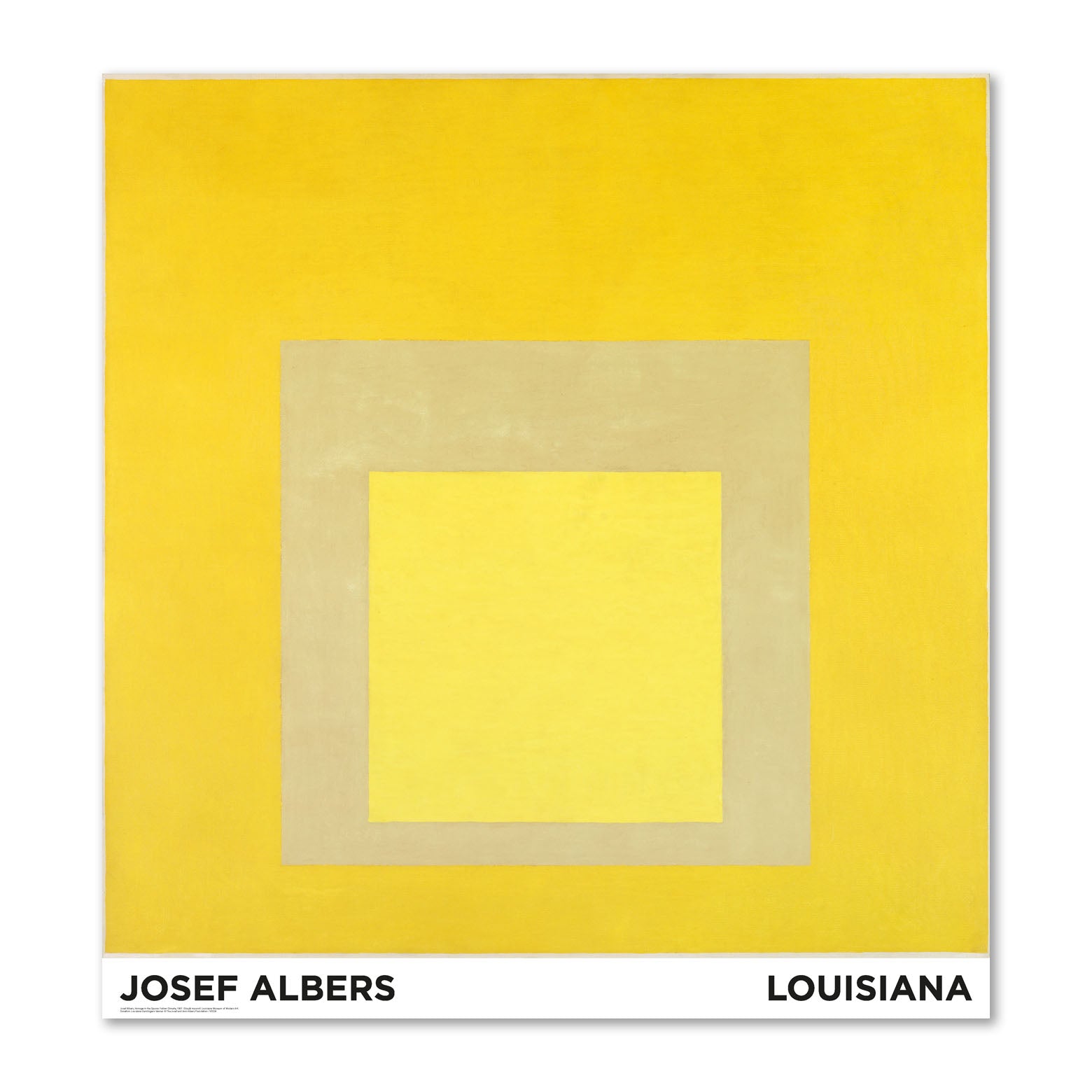 Josef Albers – Homage to the Square - Yellow Climate (1961)