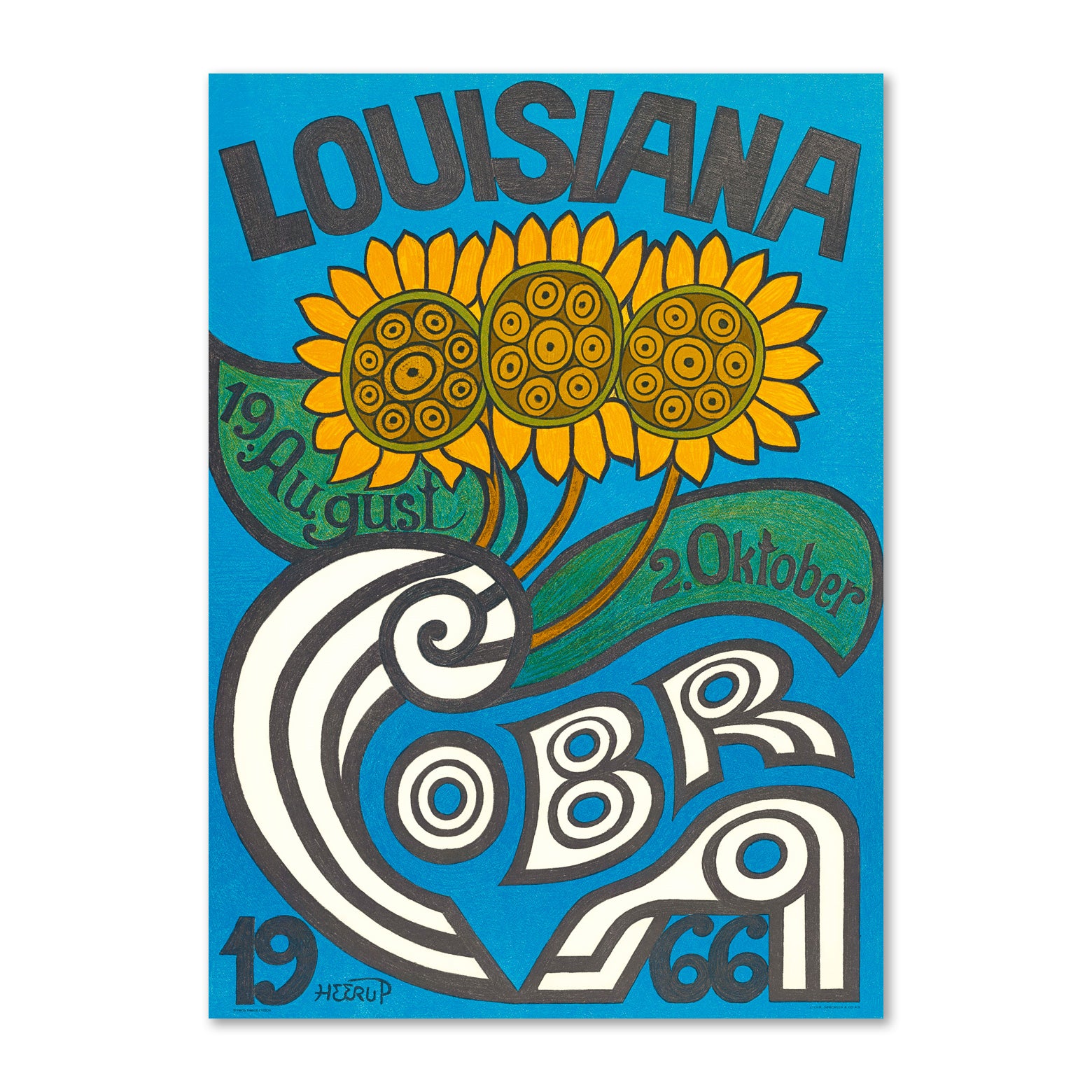 Jubilæumsplakat Henry Heerup - Cobra Plakat Louisiana Design