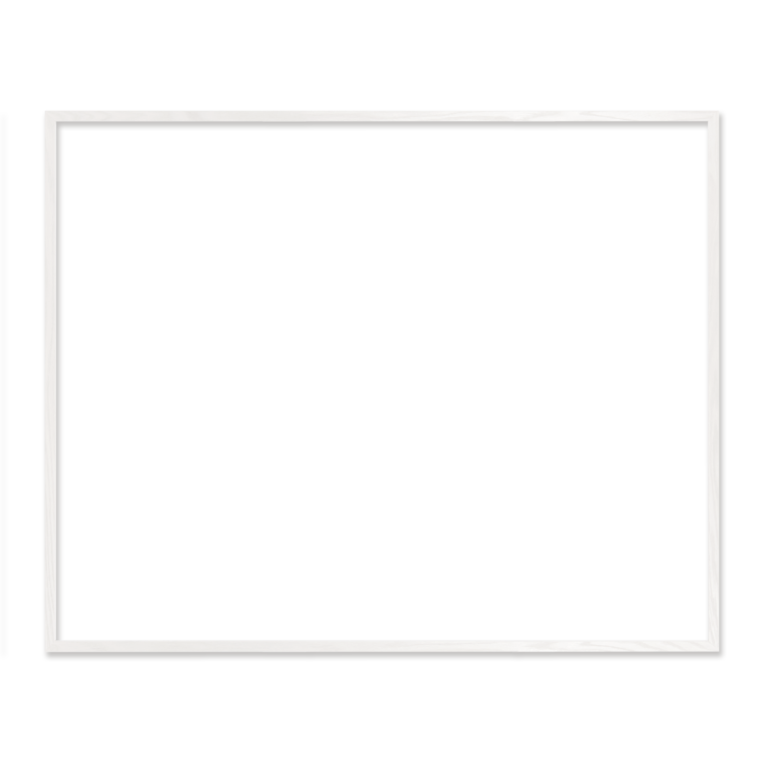 Ramme 80 x 100 cm – hvid egetræ