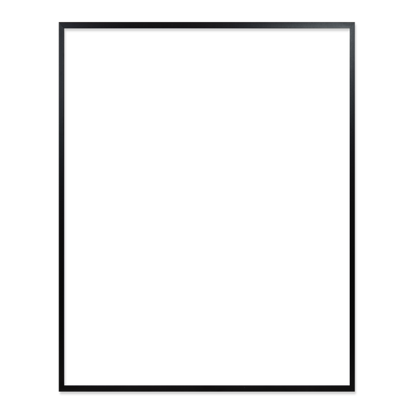 Frame 117 x 146 cm - black oak