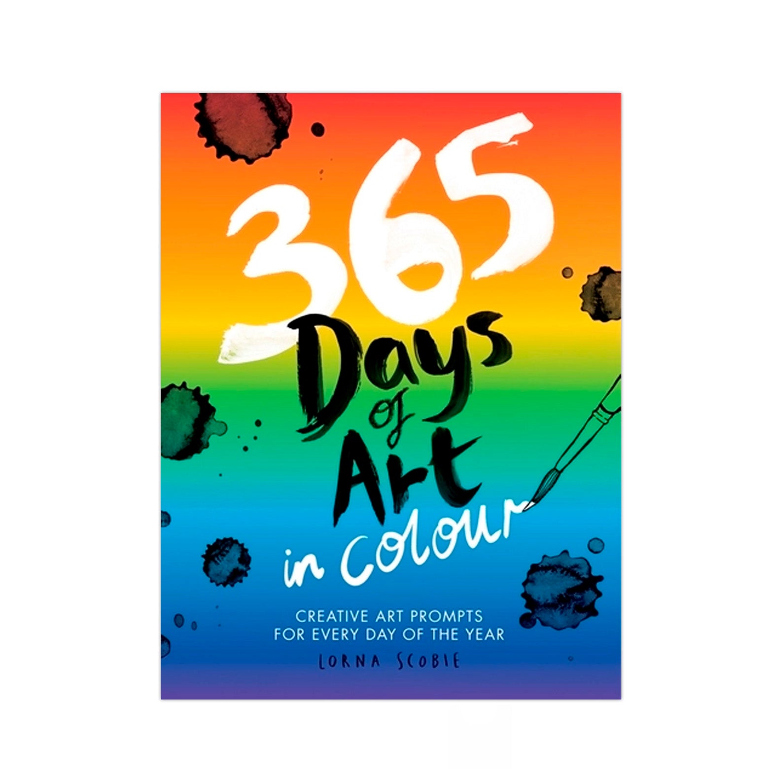 Forside af 365 Days of Art in Colour - en kreativ bog om farver. Udgivet af Quadrile.