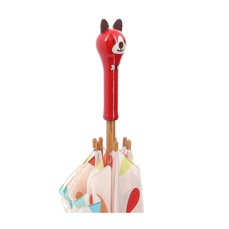 Umbrella with animal handle