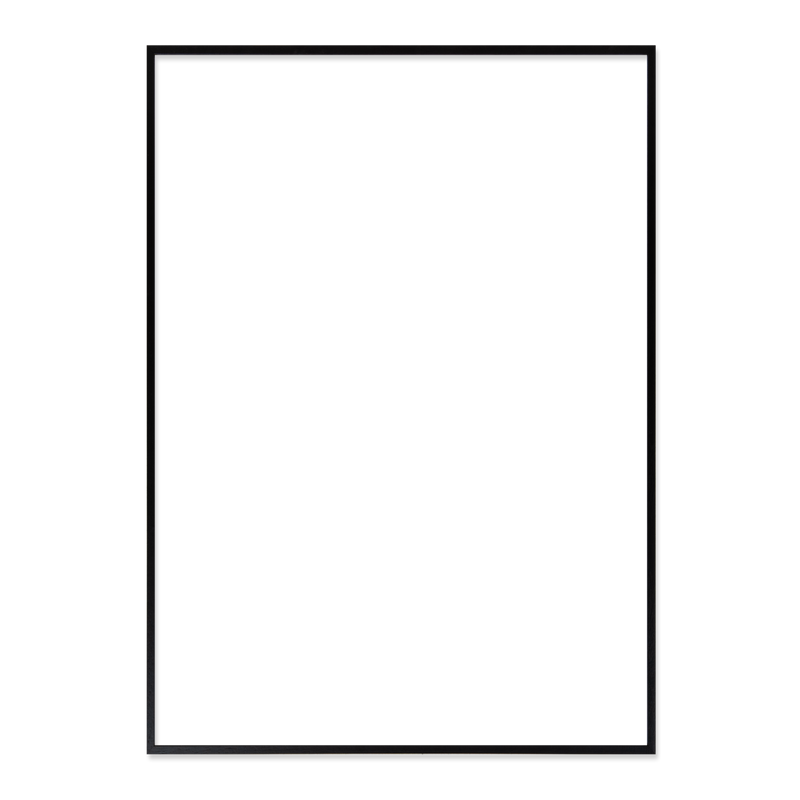 Ramme 59.4 x 83.2 cm – sort egetræ