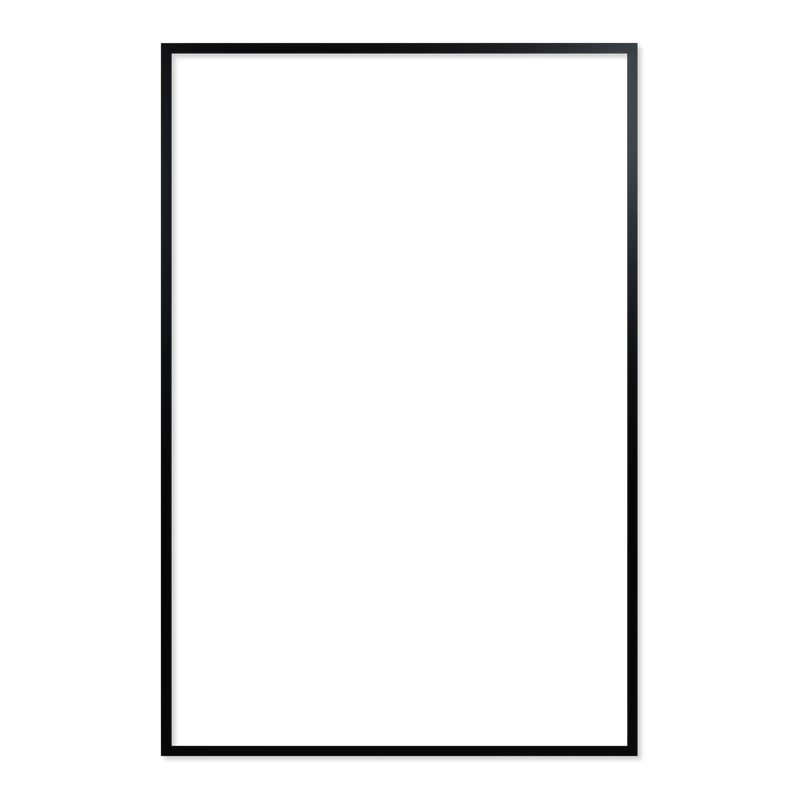 Ramme 82 x 124 cm – sort egetræ