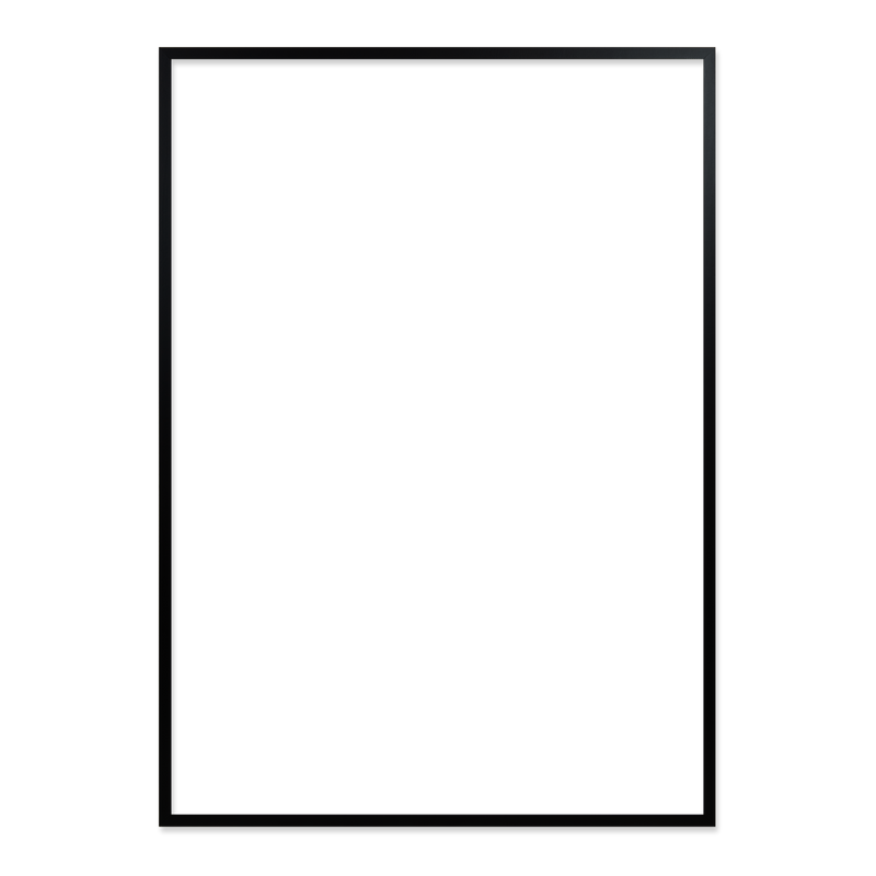 Ramme 83.9 x 117.8 cm – sort egetræ