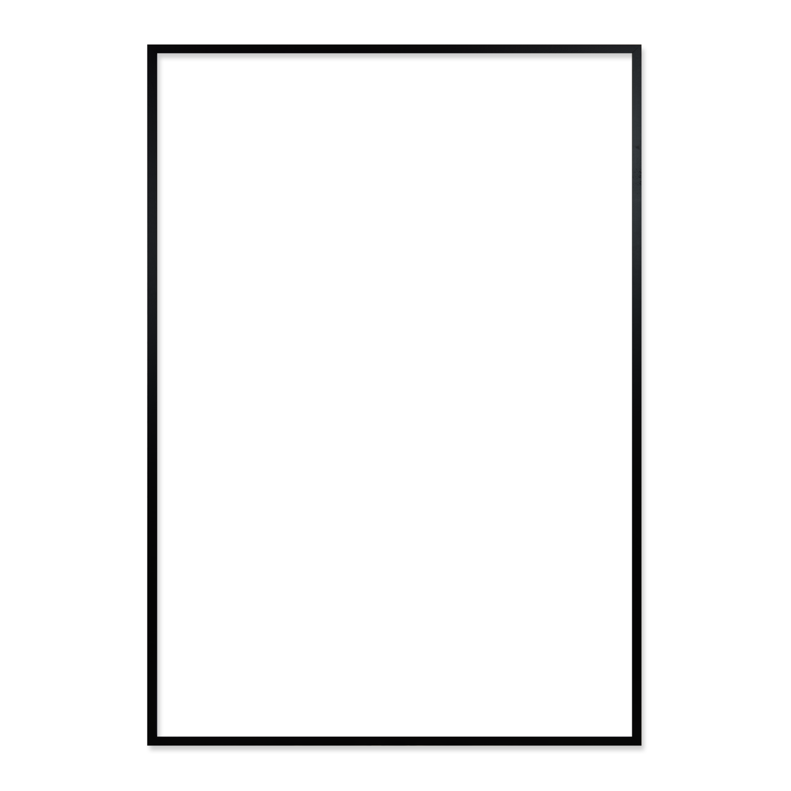 Frame 97.7 x 140 cm - black oak