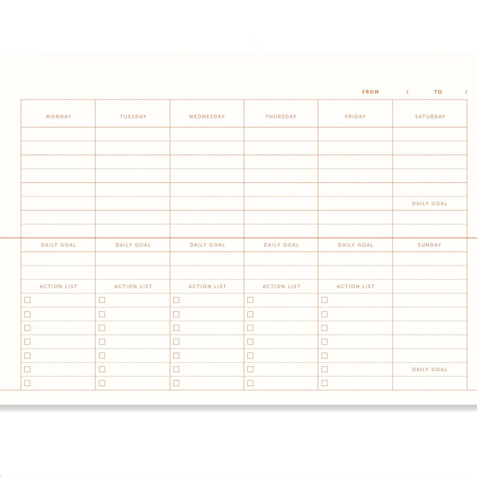 Desk planner