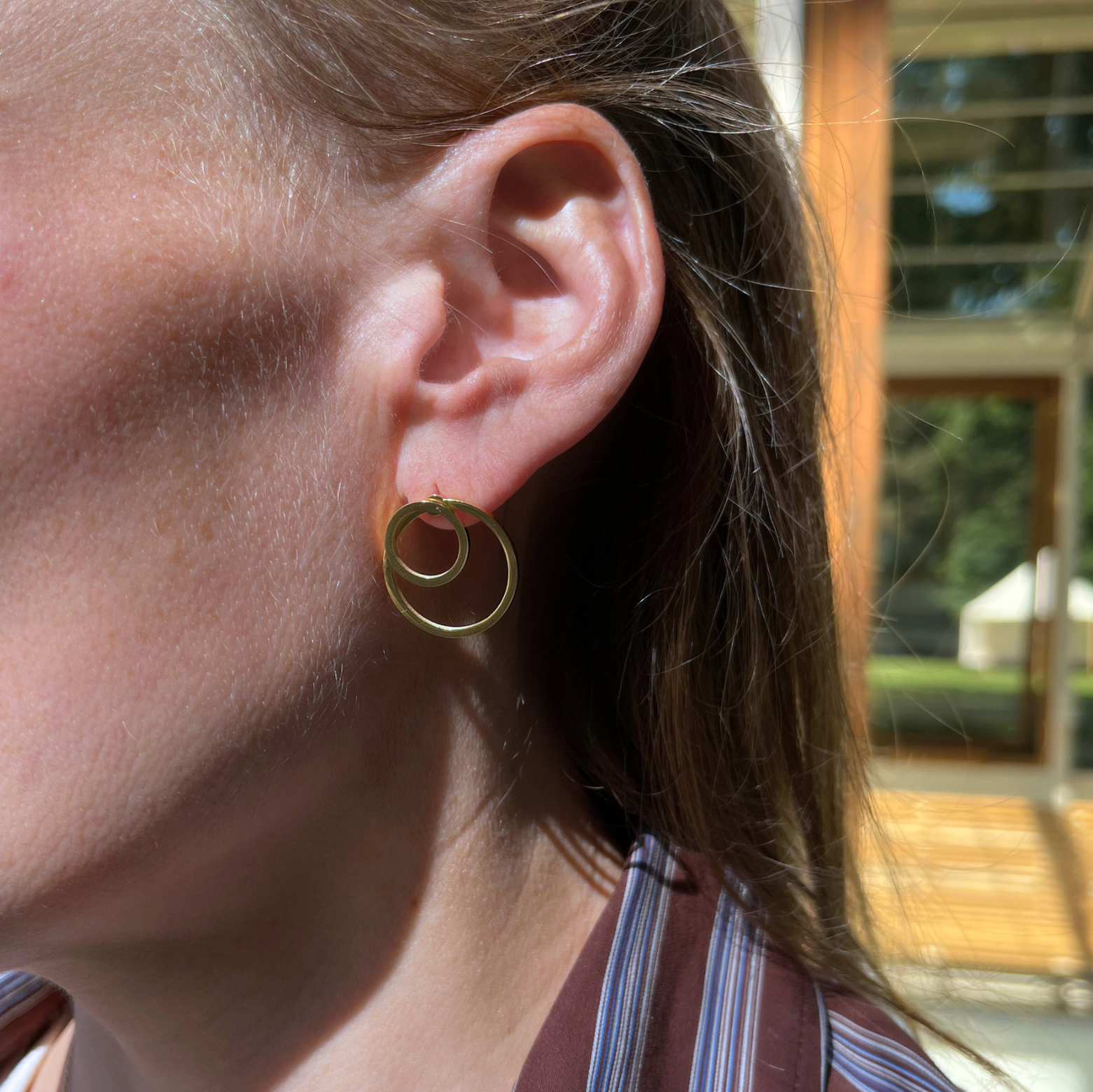 Earring - Outline Dot