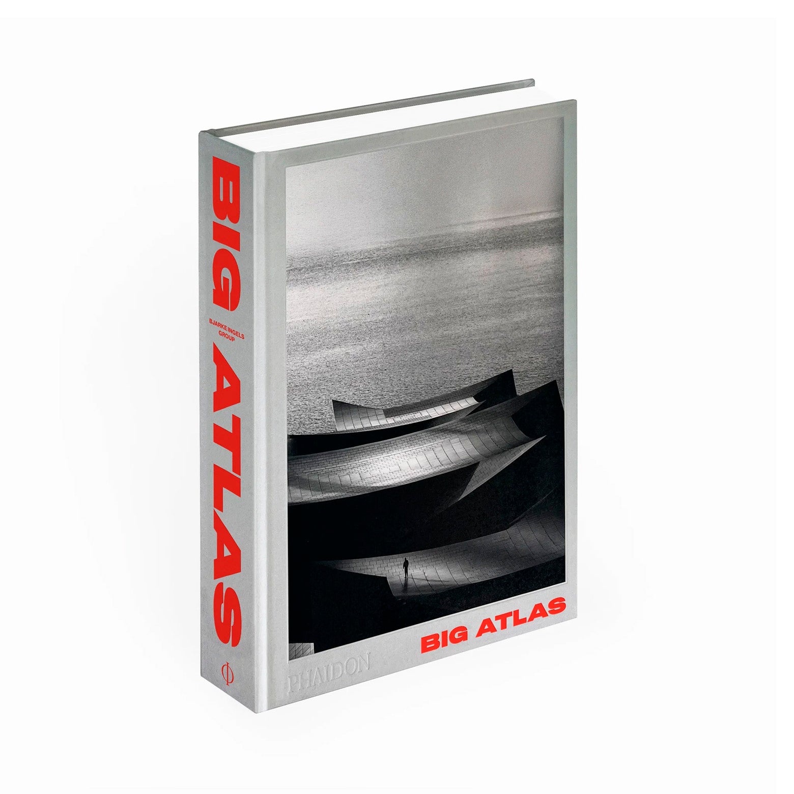 Forside af Big Atlas - den første omfattende monografi om BIG – Bjarke Ingels Group. Udgivet af Phaidon.