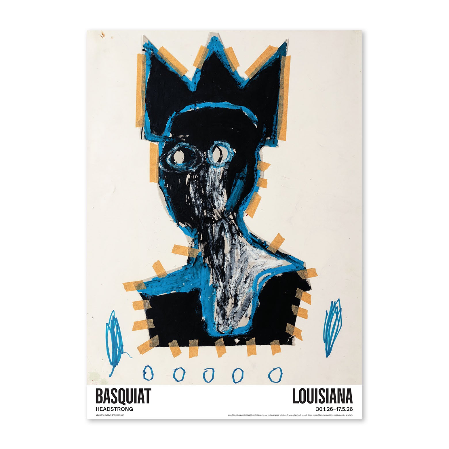 Jean-Michel Basquiat – Untitled (Bust) 1984 – Louisiana Poster