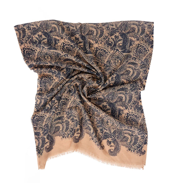 BB scarf FRENCH PAISLEY 70x180cm, 100% Wool