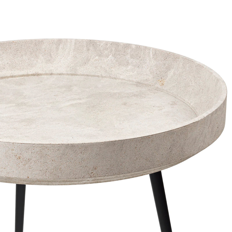 Bord – Bowl Table wood waste – grey