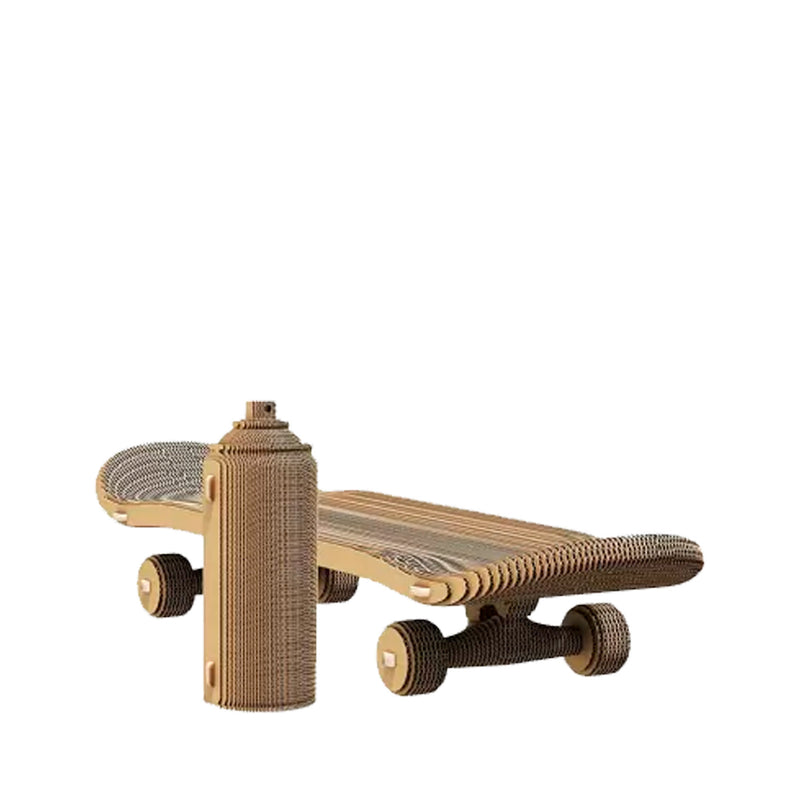 3D puzzle - Skateboard &amp; Spraycan