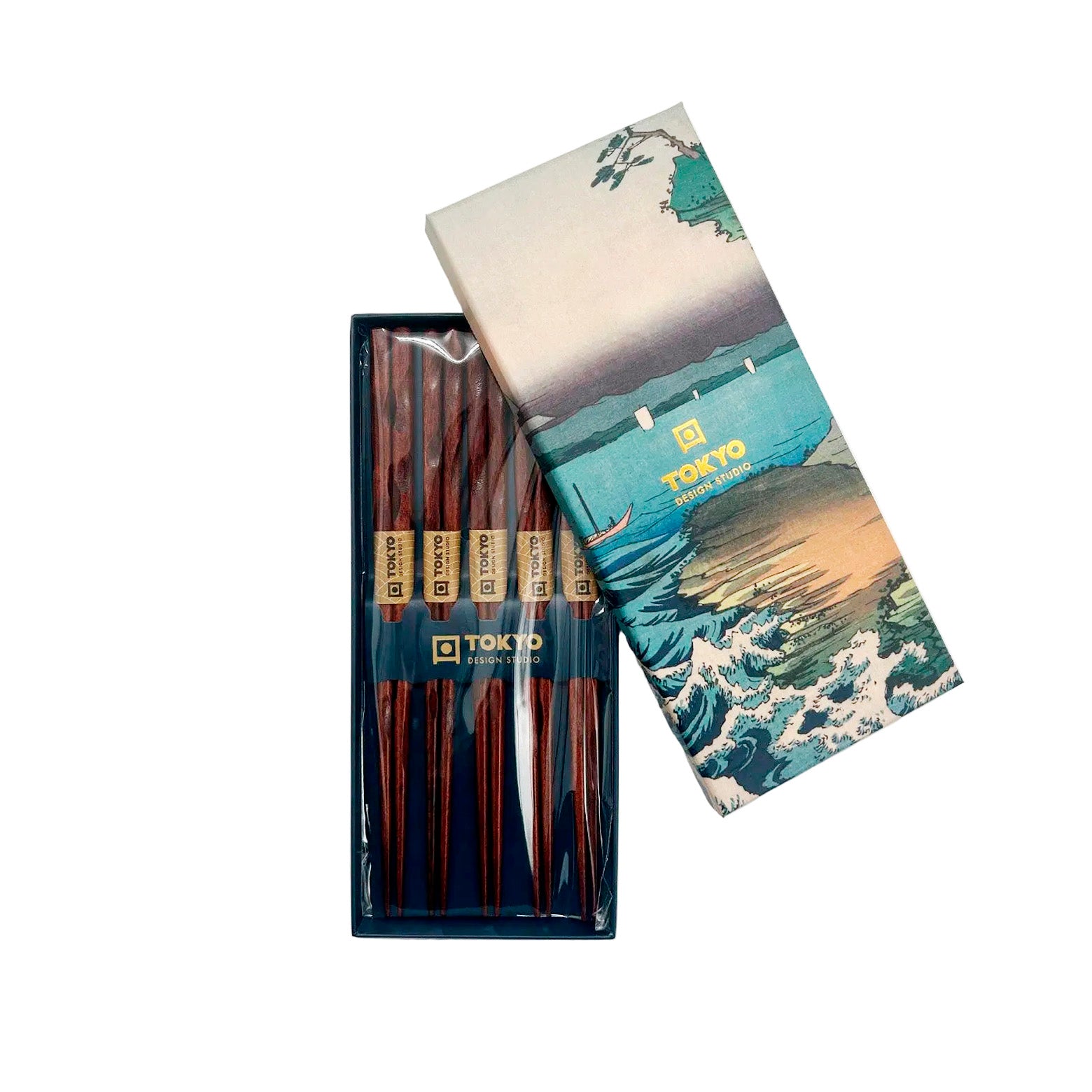 Chopstick Gift Set Twist Brown