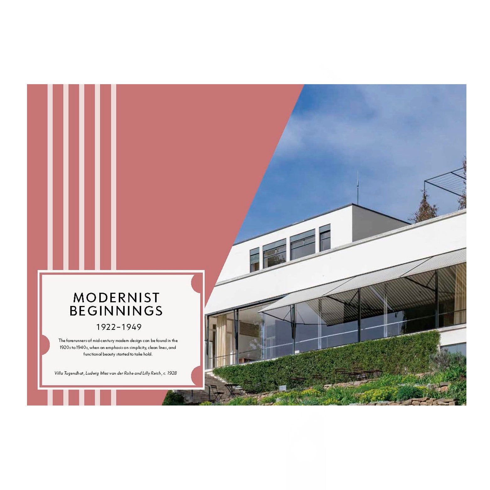 Opslået side i bogen Design Mid-Century Modern -  en inspirerende guide til den populære designbevægelse fra ca. 1940’erne til 1980’erne. Udgivet af Hardie Grant Books.