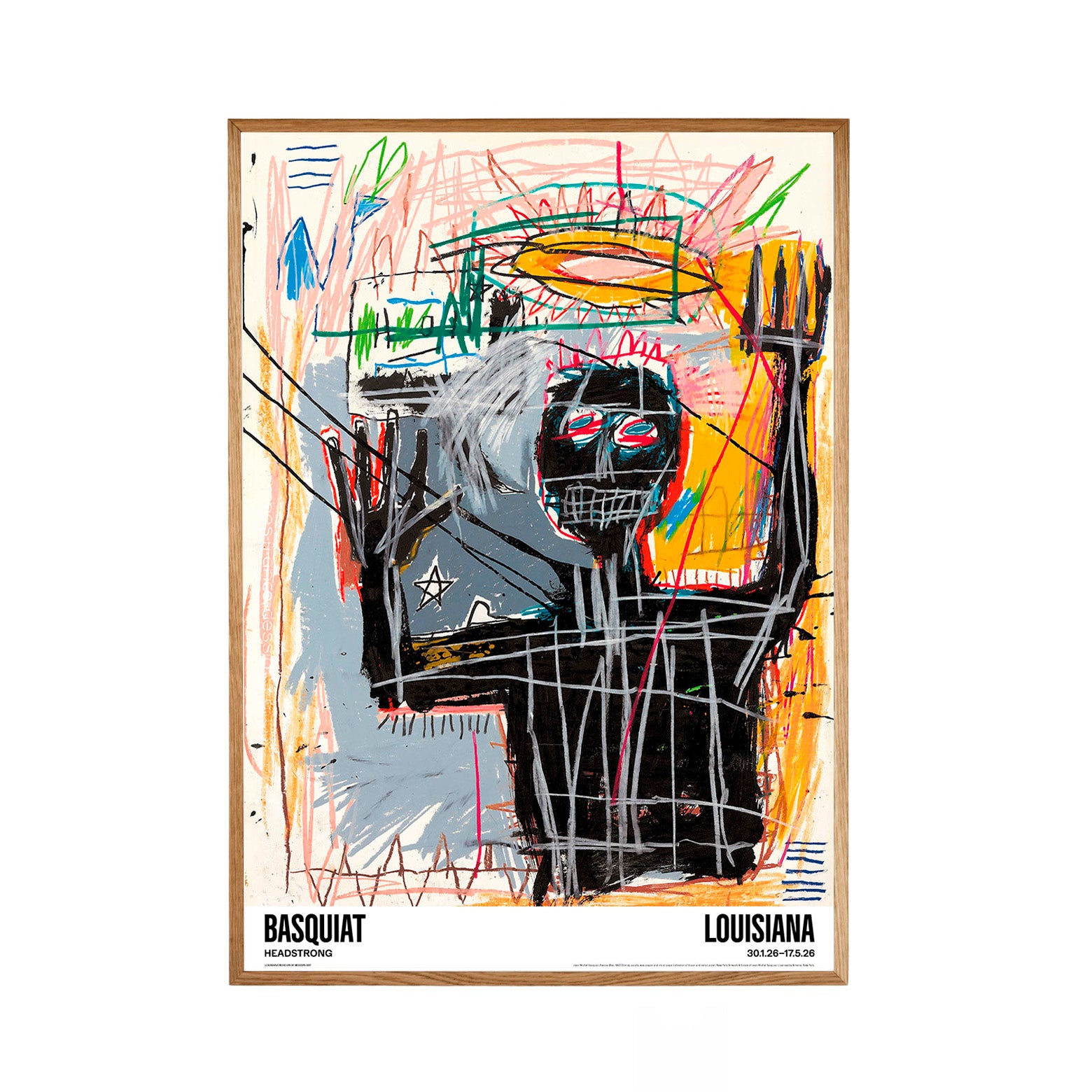 Anti-Reflective Glass - Jean-Michel Basquiat - Furious Man In Louisiana ...