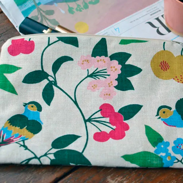 Toiletry bag with cherry print