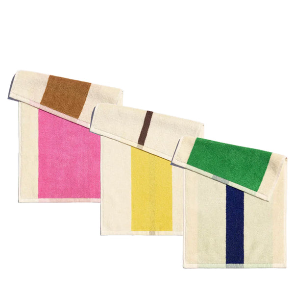 Towels 3 pcs – Pink - Brown - Royal Blue