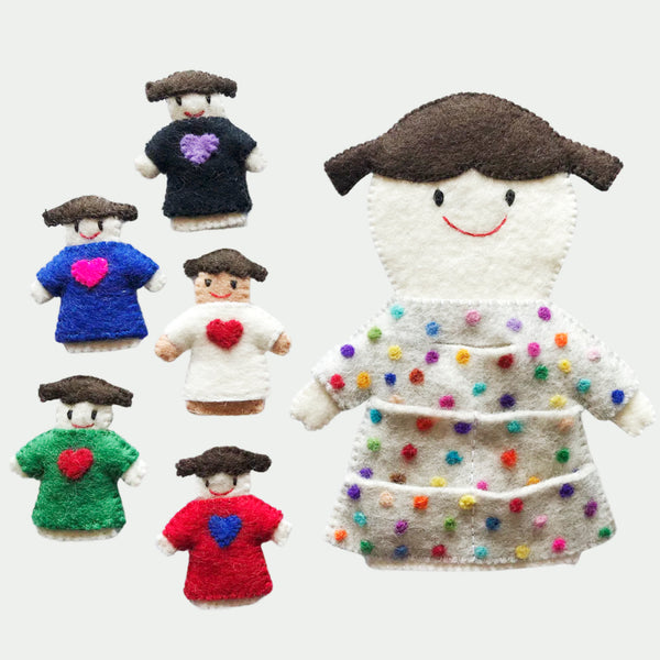 Finger puppets - Look at my dress