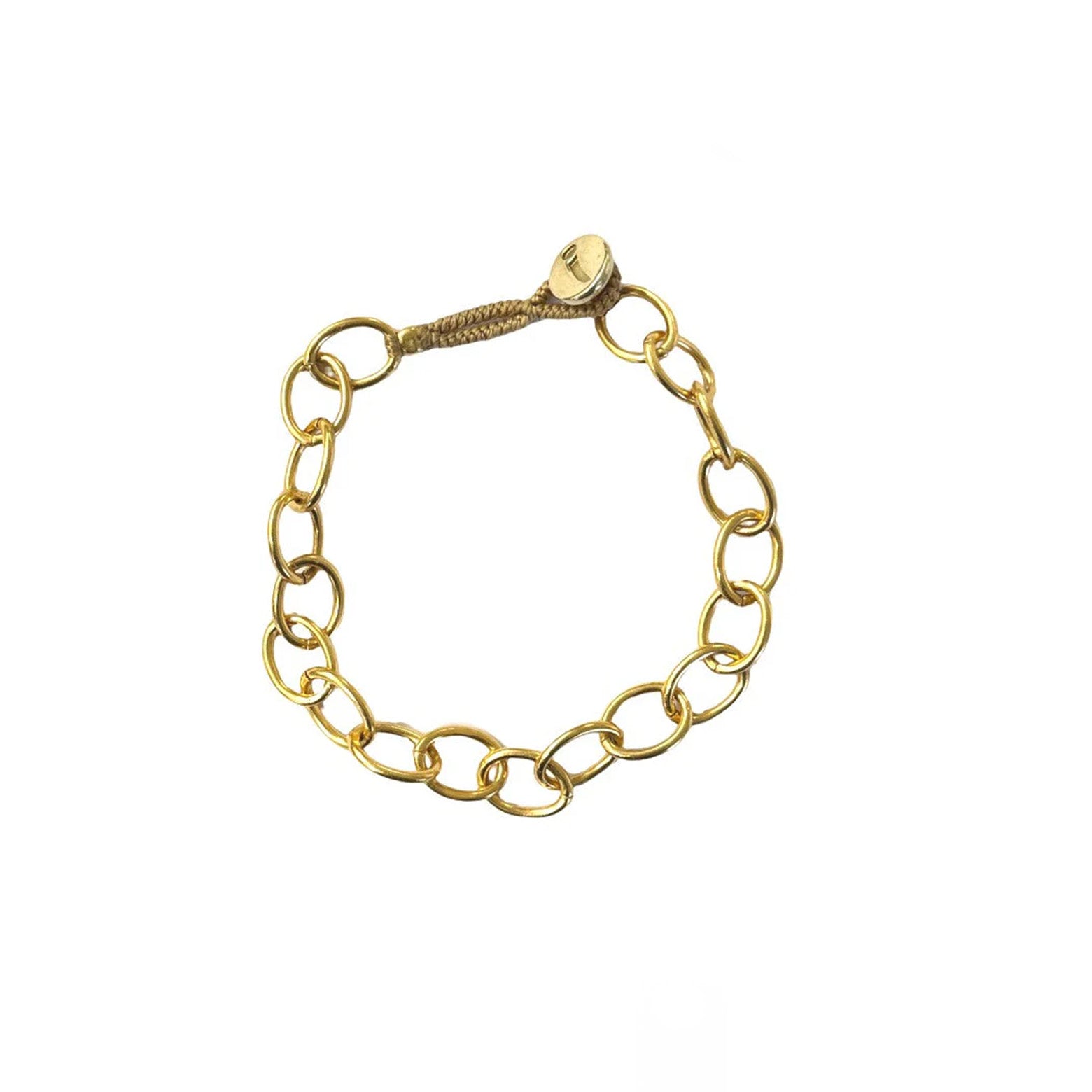 Håndlavet armbånd i forgyldt sølv fra  IBU Jewels. Justerbar størrelse.